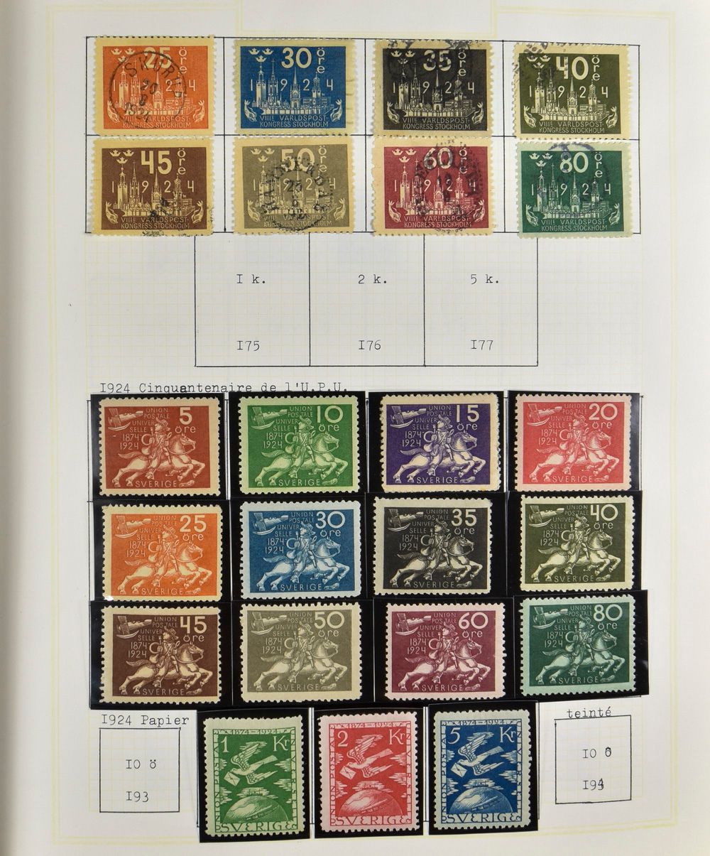 1855/1980 Collection in album from classical including UPU 2° set *, also simple collection Ireland in same binding, vf/f/to be checked