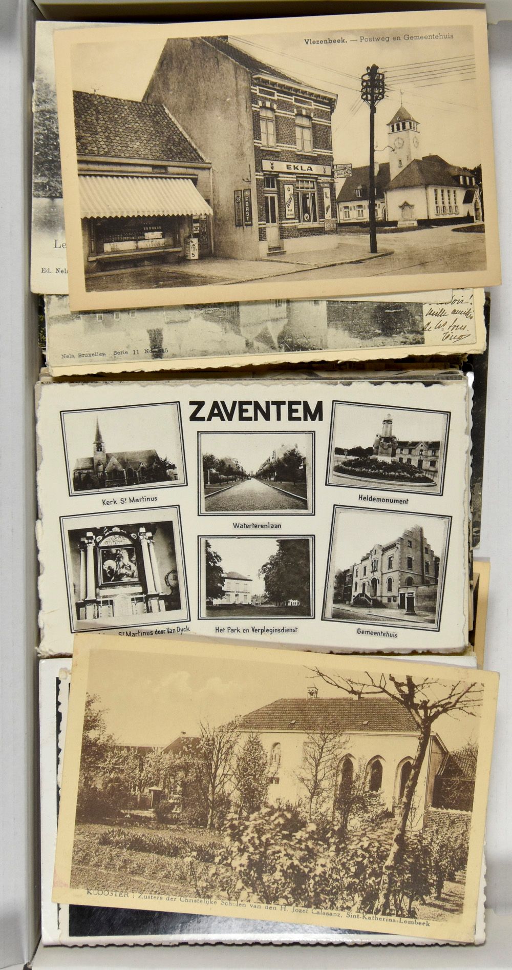 Diverse plaatsen, oudere betere kaarten ook enkele modernere, w.o. Affligem, Averbode, Diest, Lombeek, enz.. (140 stuks)