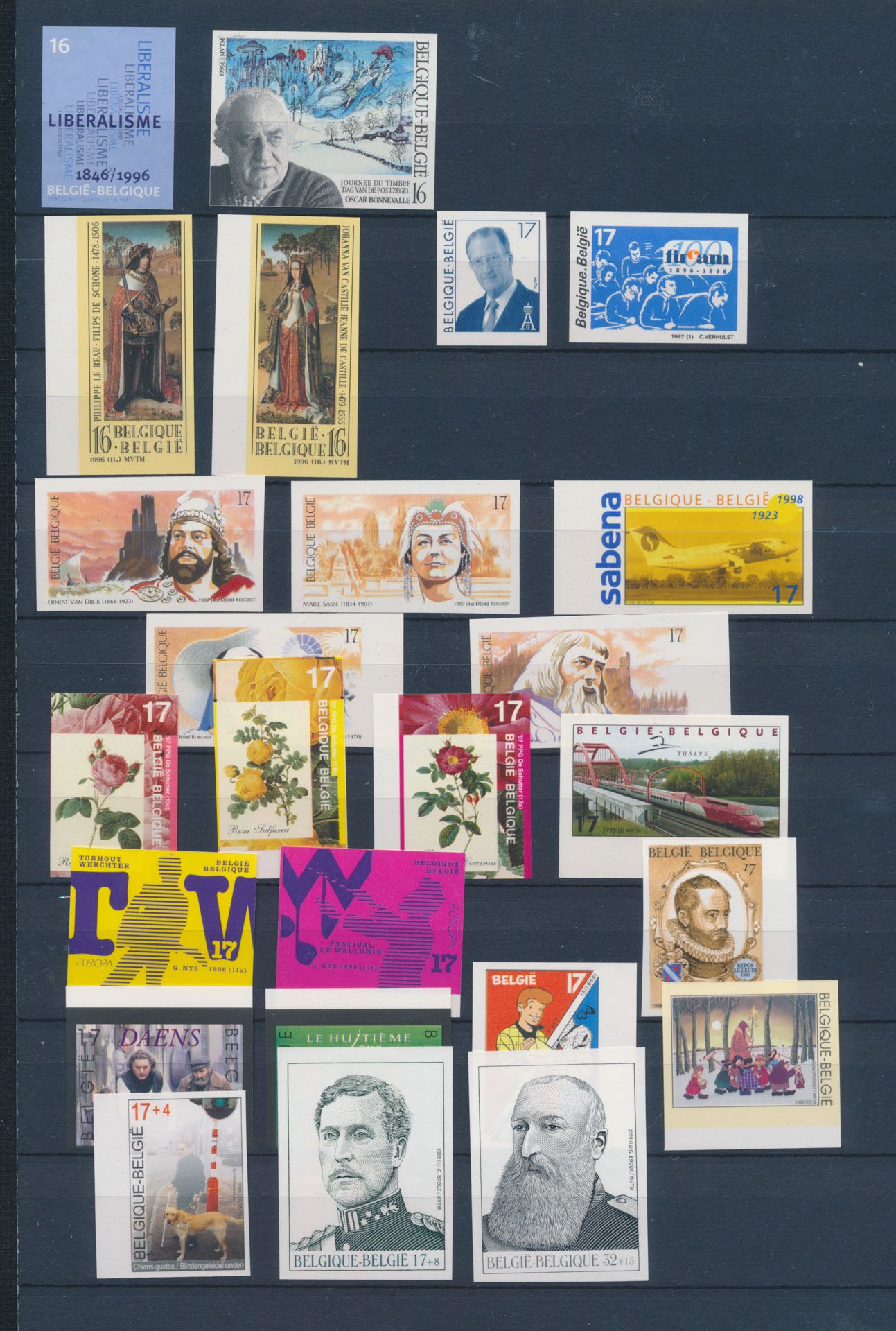 Accumulation 1996 + 1997 + 1998+ 1999, 24 sets + 4 souvenir sheets + 1 booklet, vf (OBP €1,042.50)