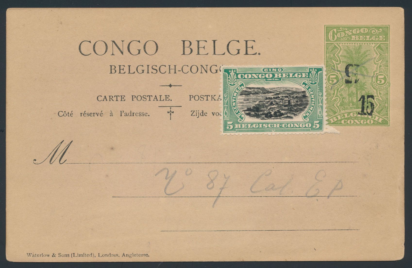 Stibbe nr 55 , with normal surcharge 