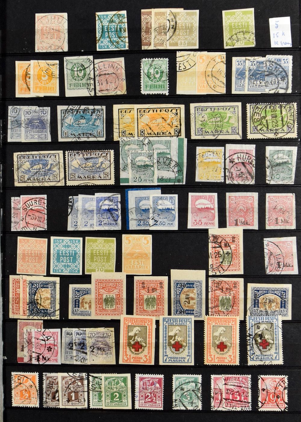 1918/1940 Estonia, Latvia, Lithuania, accumulation in stockbook, vf/f/to be checked