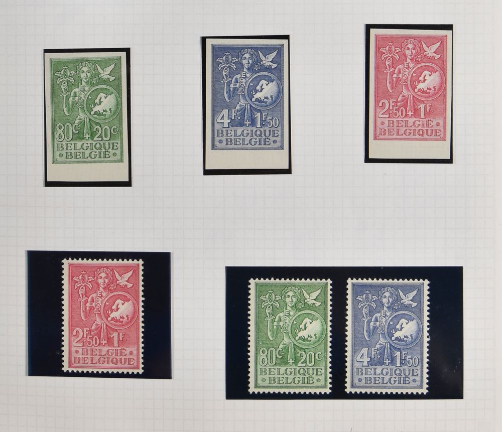 1953/1958, gespecialiseerde verzameling in Universalalbum, met zegels, ongetande, FDC's, HK, LX en brieven, zeer hoge cat. waarde, zm.