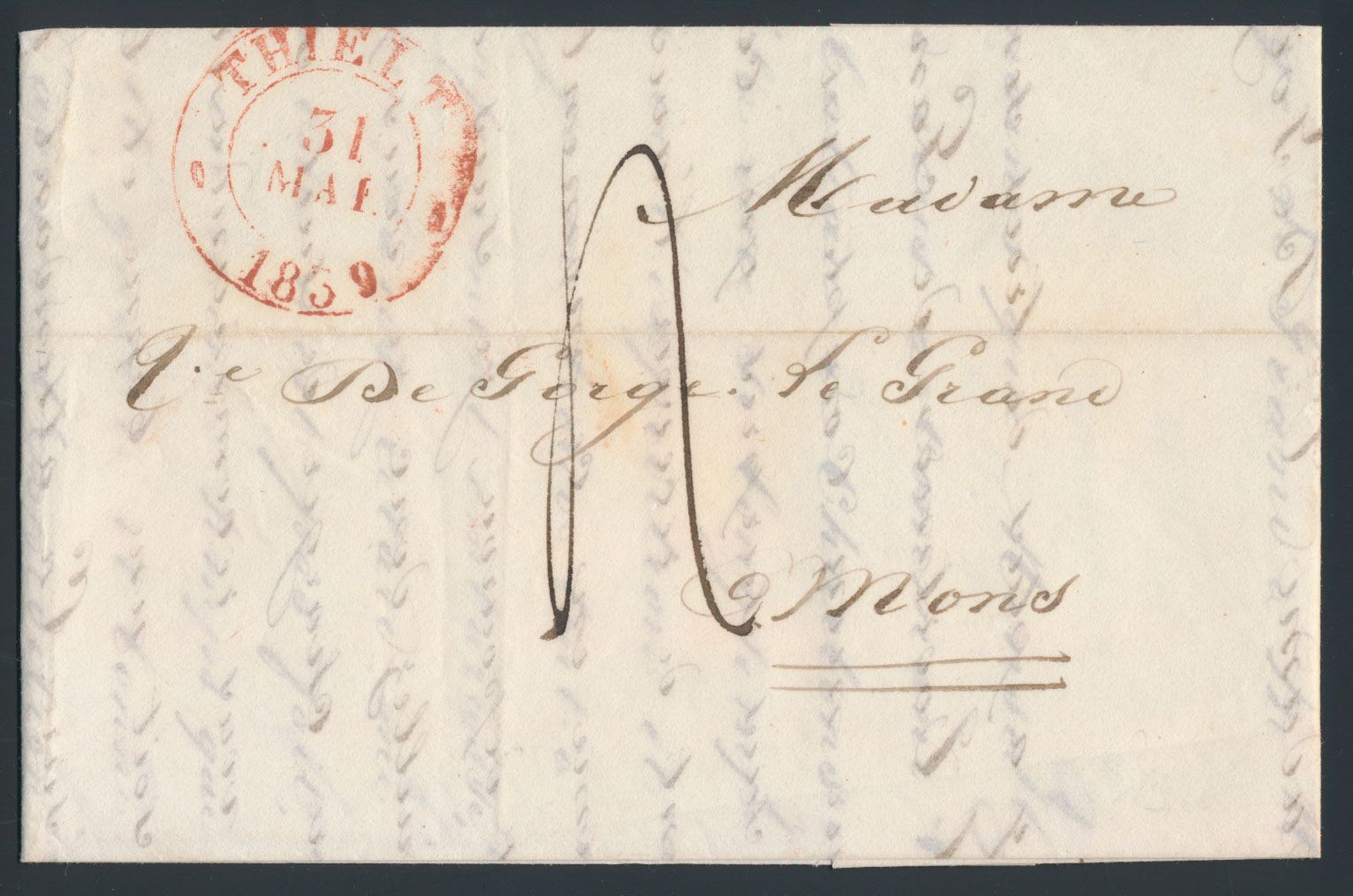 Voorlopers, kleine collectie van 10 exemplaren, vanaf de Belgische onafhankelijkheid, zm/m