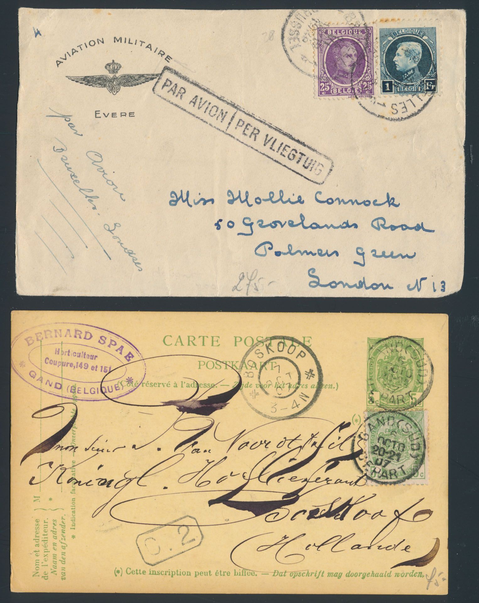 Kleine verzameling poststukken 1899/1980 , 20 exemplaren w.o. Poortman, zm/m
