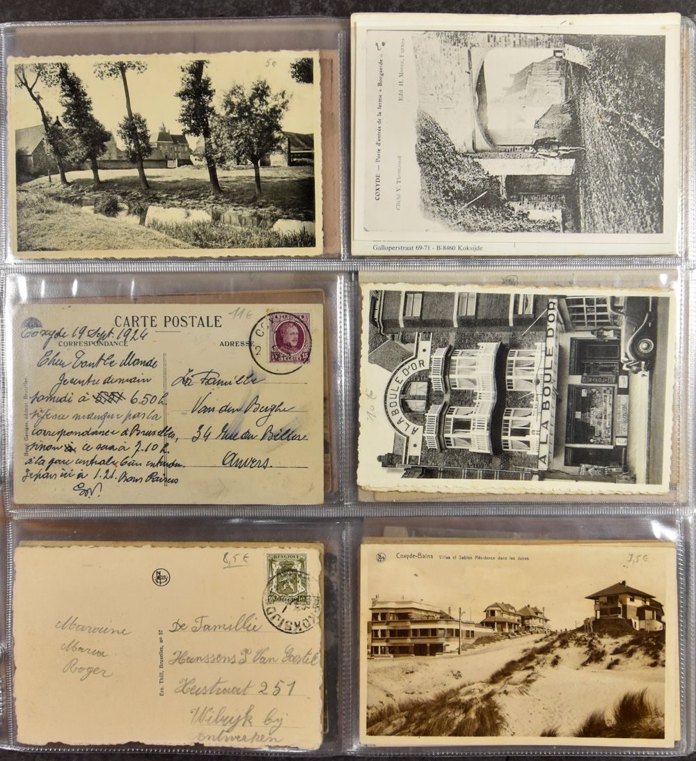 Koksijde, Sint-Idesbald, Oostduinkerke, etc., en album (+350 pièces)