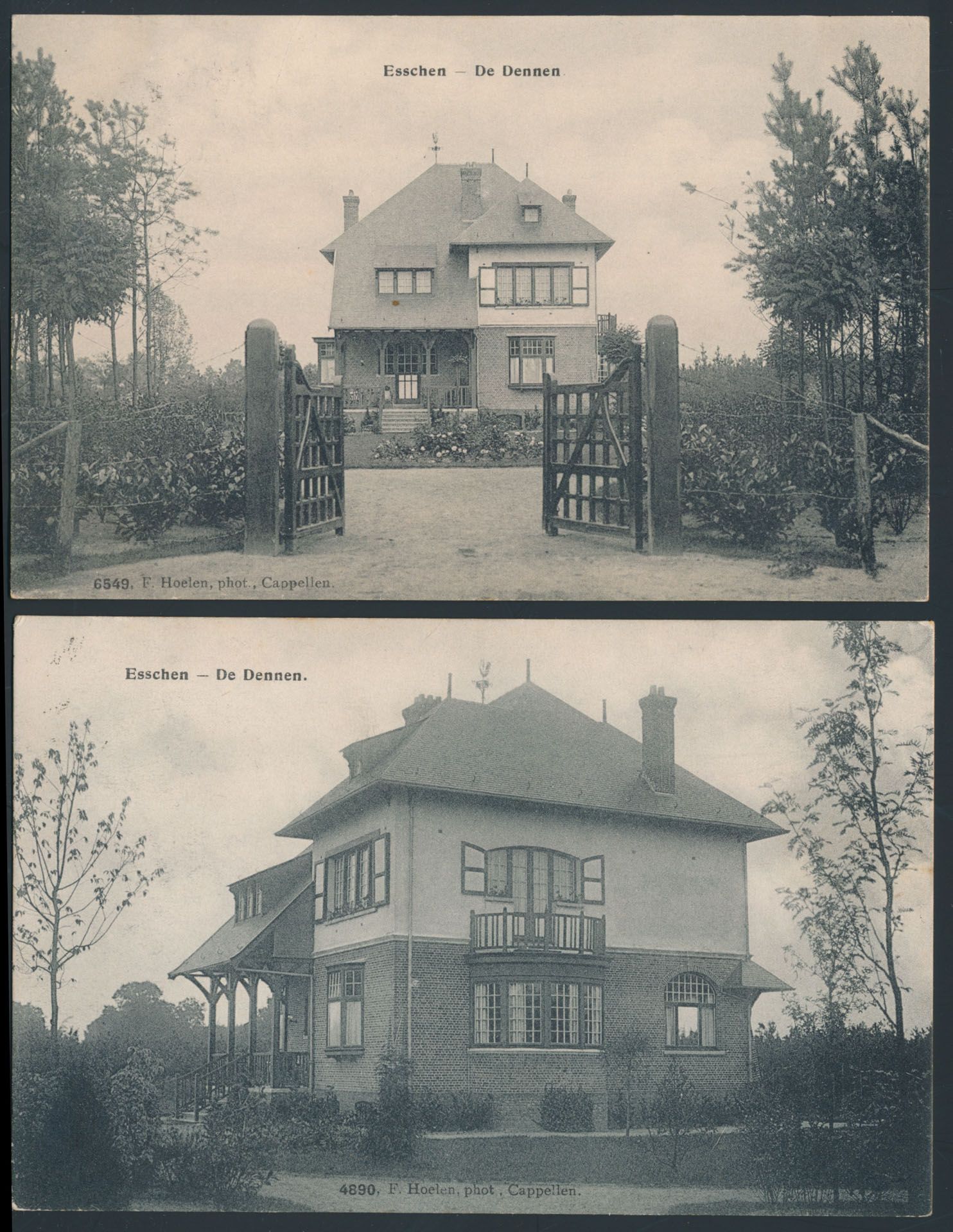 Essen, alle Hoelen, w.o. binnenzicht van de statie, grens, enz. (17 stuks)