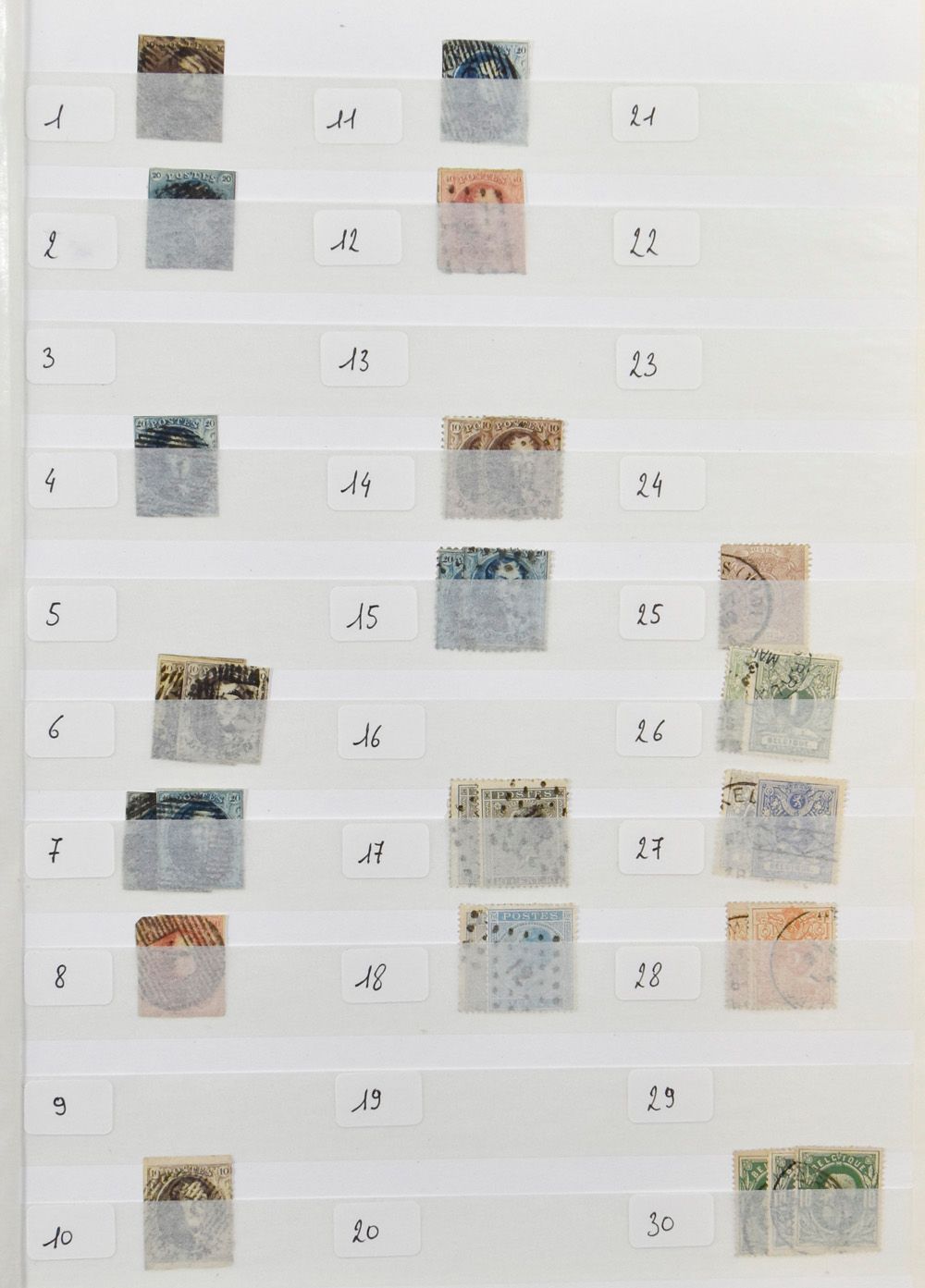 1849/2019 Stockrestant in 9 insteekboeken, beetje 