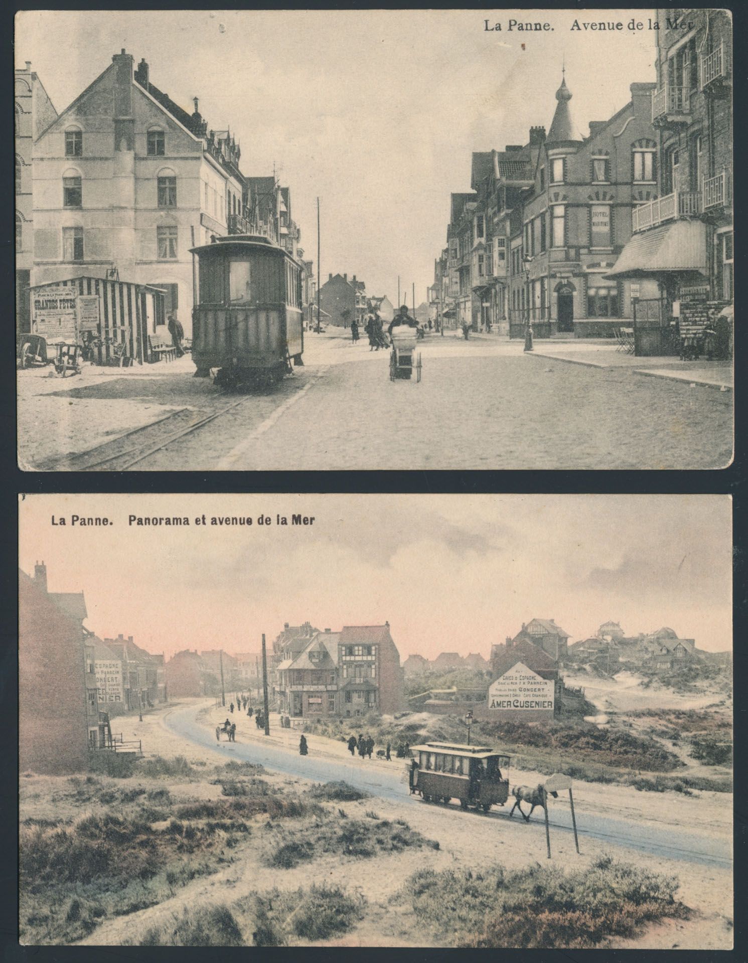 Provincie West Vlaanderen, De Panne, tram en paardentram (46 stuks)