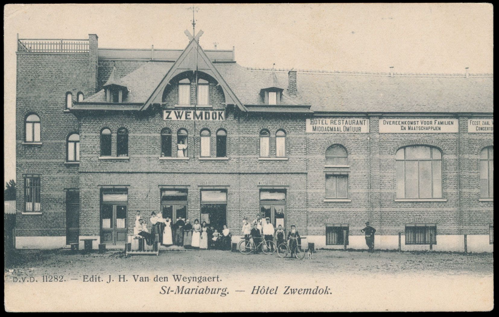 No 53 '1c grey' on ZK (swimming dock St. Mariaburg) 04/07/1905 to Antwerp (Coba : R)