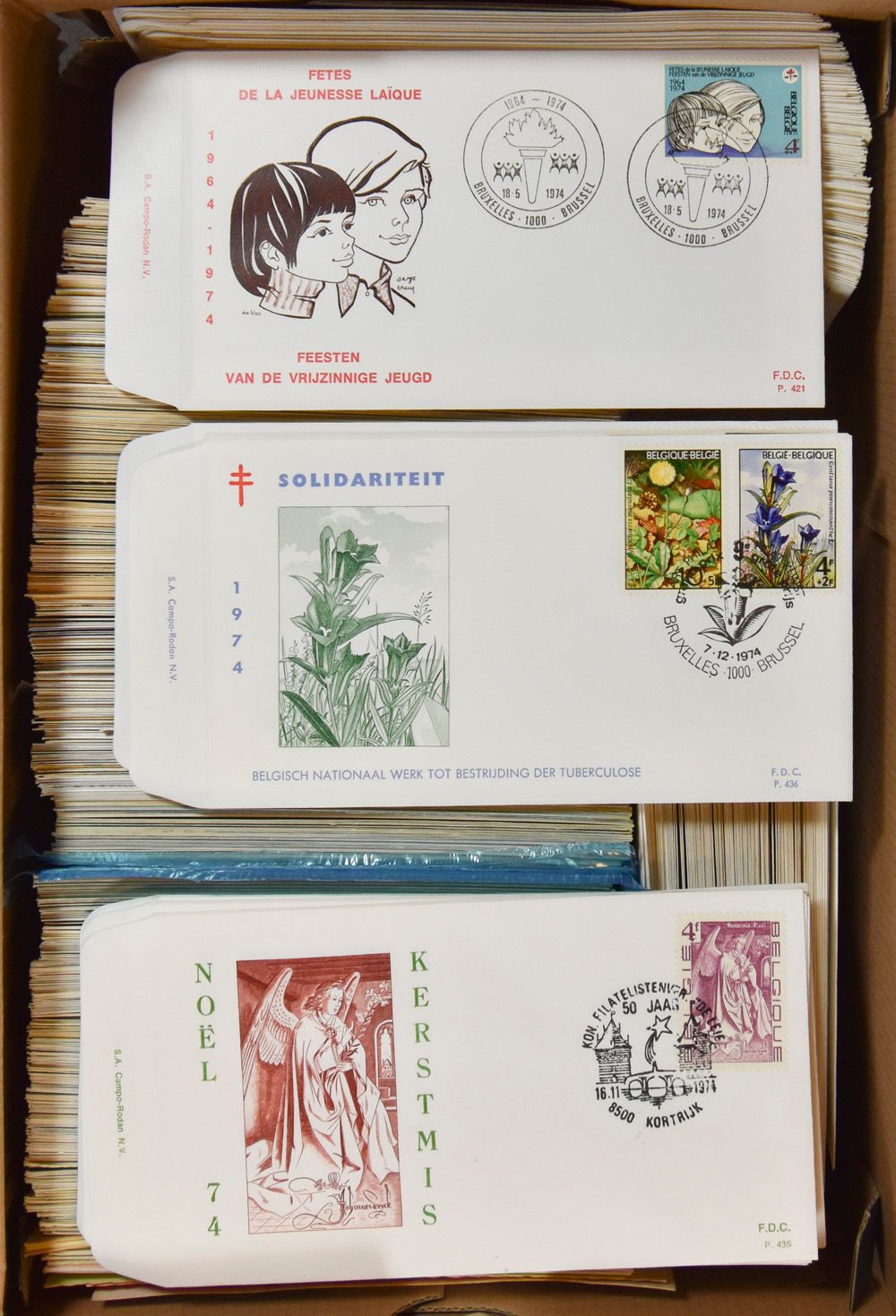 1971/2001 Samenstelling 681 maximumkaarten + 225 FDC's, zm 