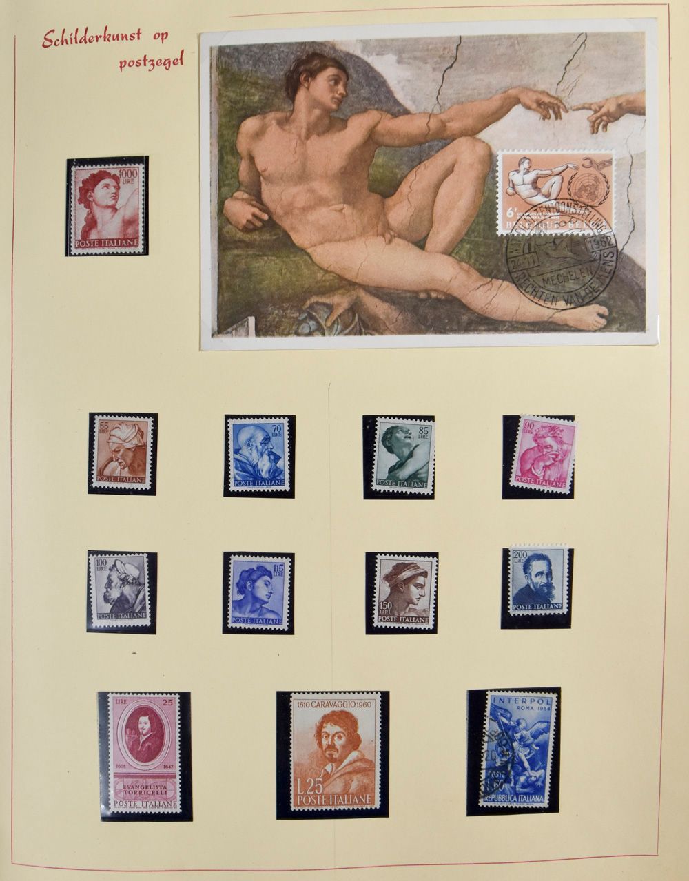 Kunstgemälde, schöne Sammlung in Pappkarton, darunter viele Maximumkarten, einwandfrei.