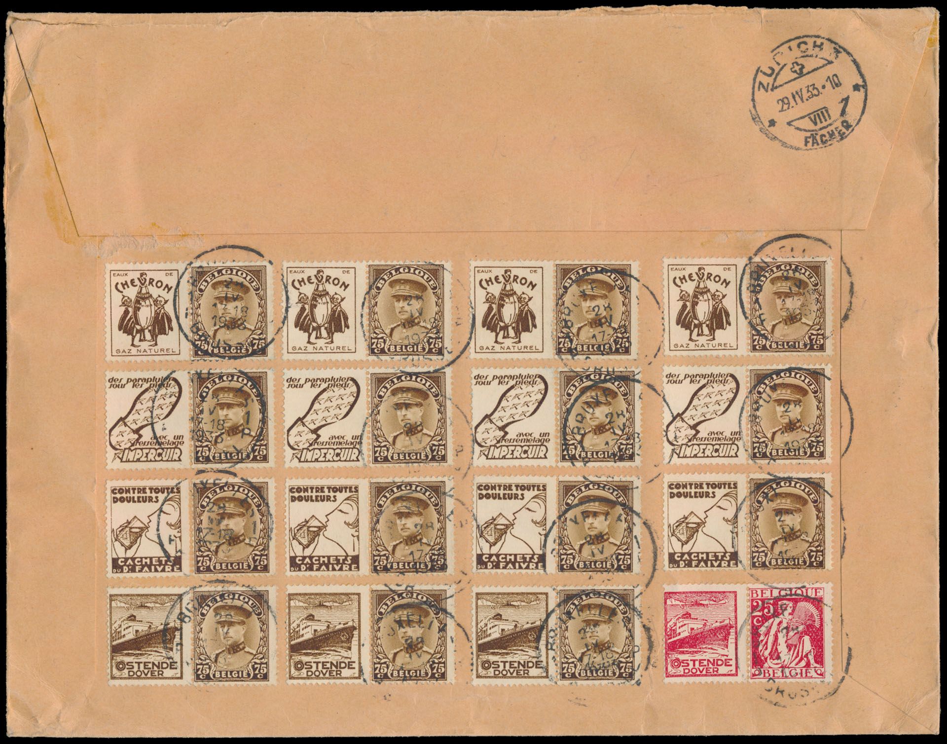 1933 Aangetekende zending 