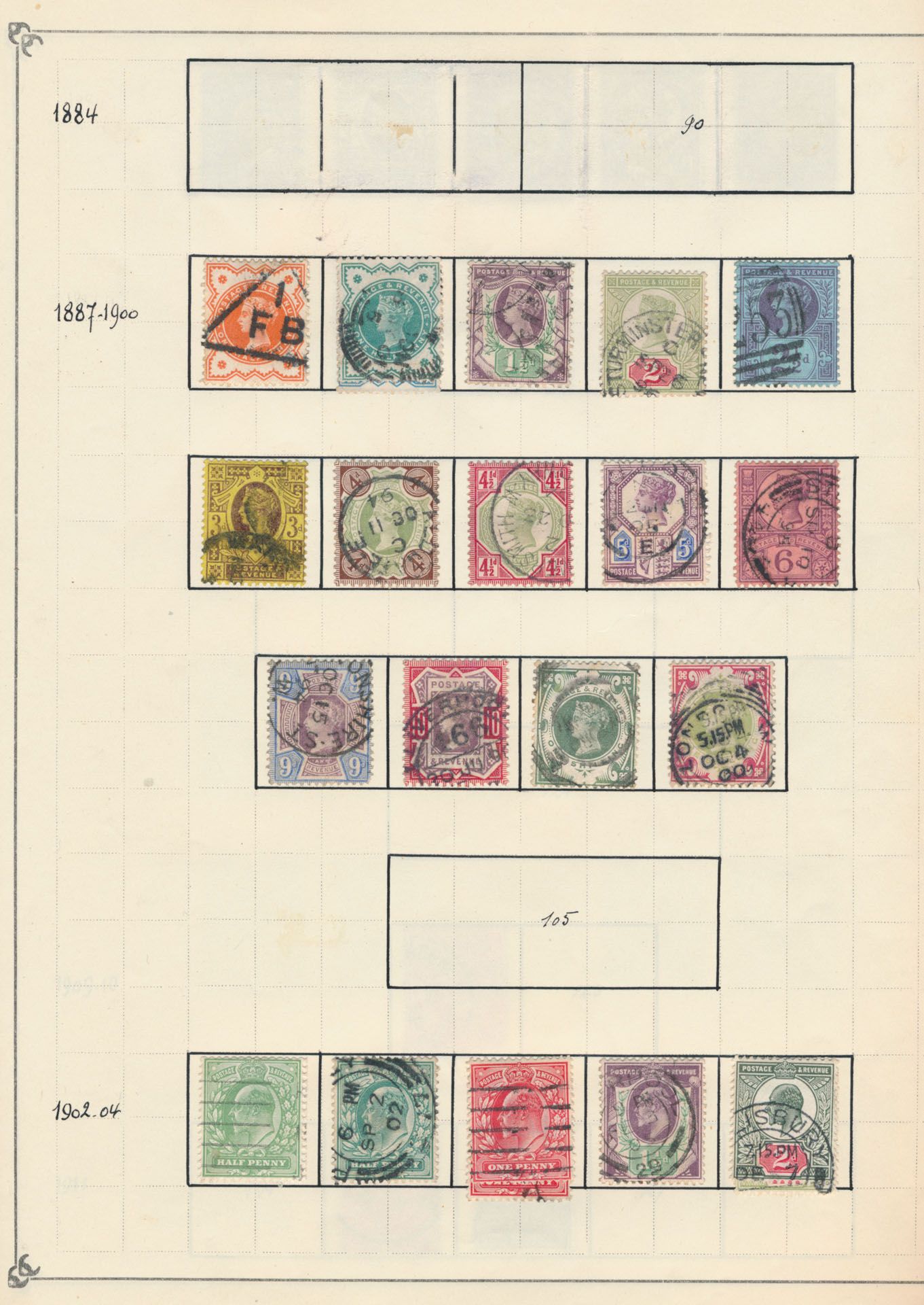 Angleterre et territoires, petite collection en farde avec quelques timbres de meilleure qualité, dont l'Australie, moyenne en bonne qualité, tb/m