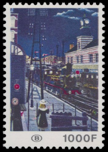 TR 432-P6-V 'Station 's nachts' var. 'Rode zakdoek', zm (OBP € 100)