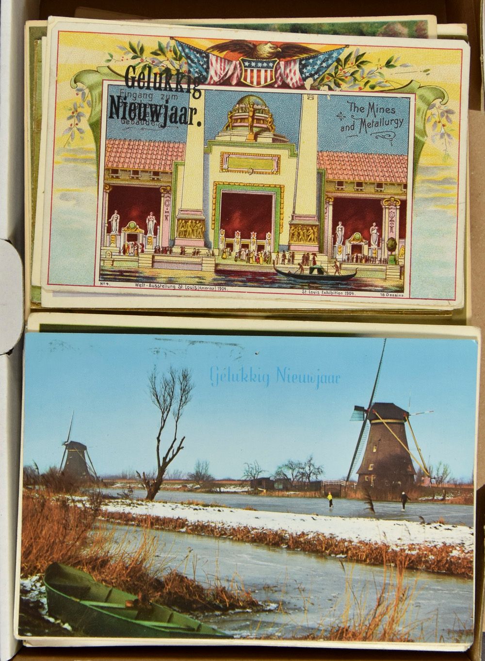 Nieuwjaar, w.o. verschillende betere (+/-190 stuks)
