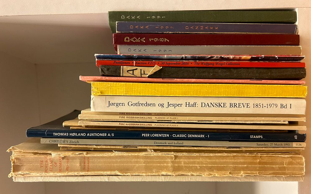 Denemarken, samenstelling van 25 boeken, zie foto op website 