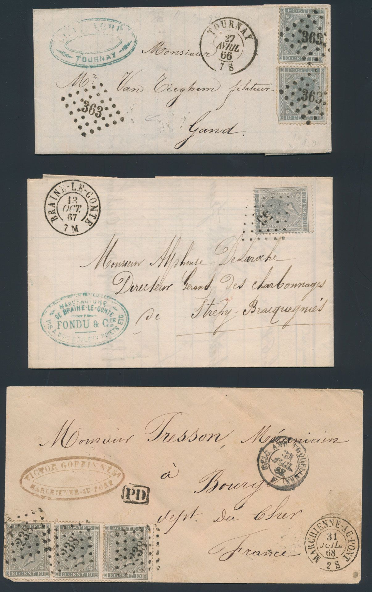 Zusammenstellung (110) Briefe mit N° 17 