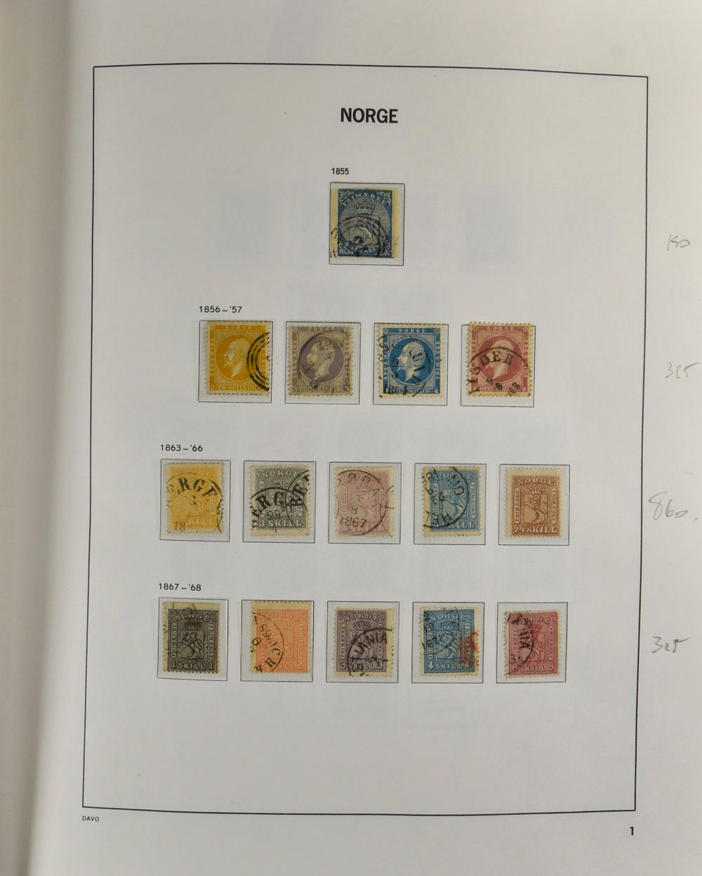 1855/1979 Extremely complete collection in Davo album with many better stamps including uncancelled including service, penal postage, average decent quality, vf/f/to be checked (High catalogue value)