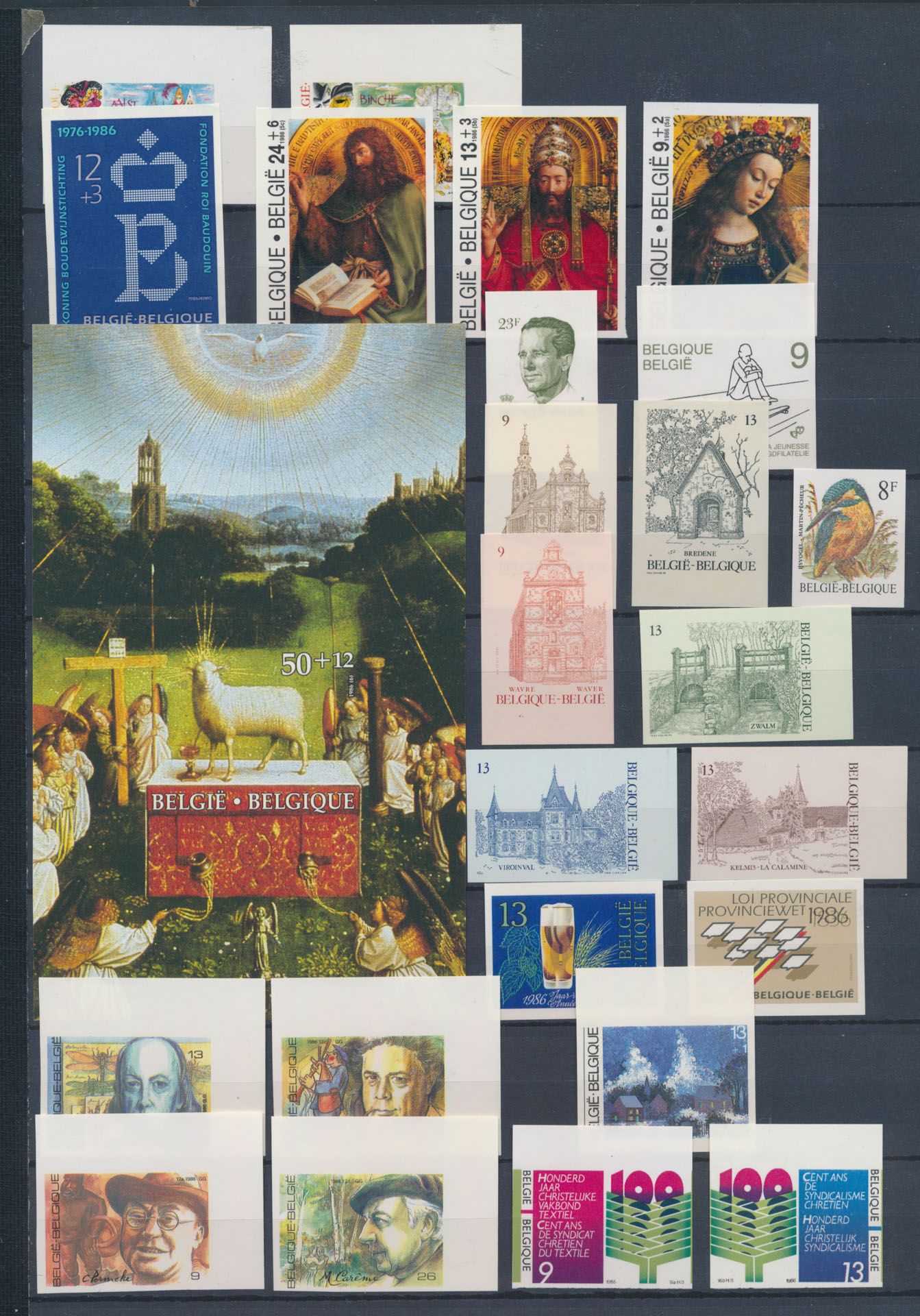 Accumulation 1986 + 1987, 27 sets + 1 souvenir sheet, vf (OBP €791)