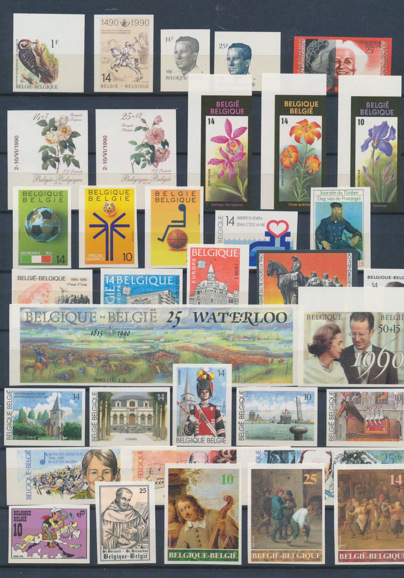 1990 volledig, (zonder 2351 en 2397 met blokken en boekje), zm (OBP €1.140)