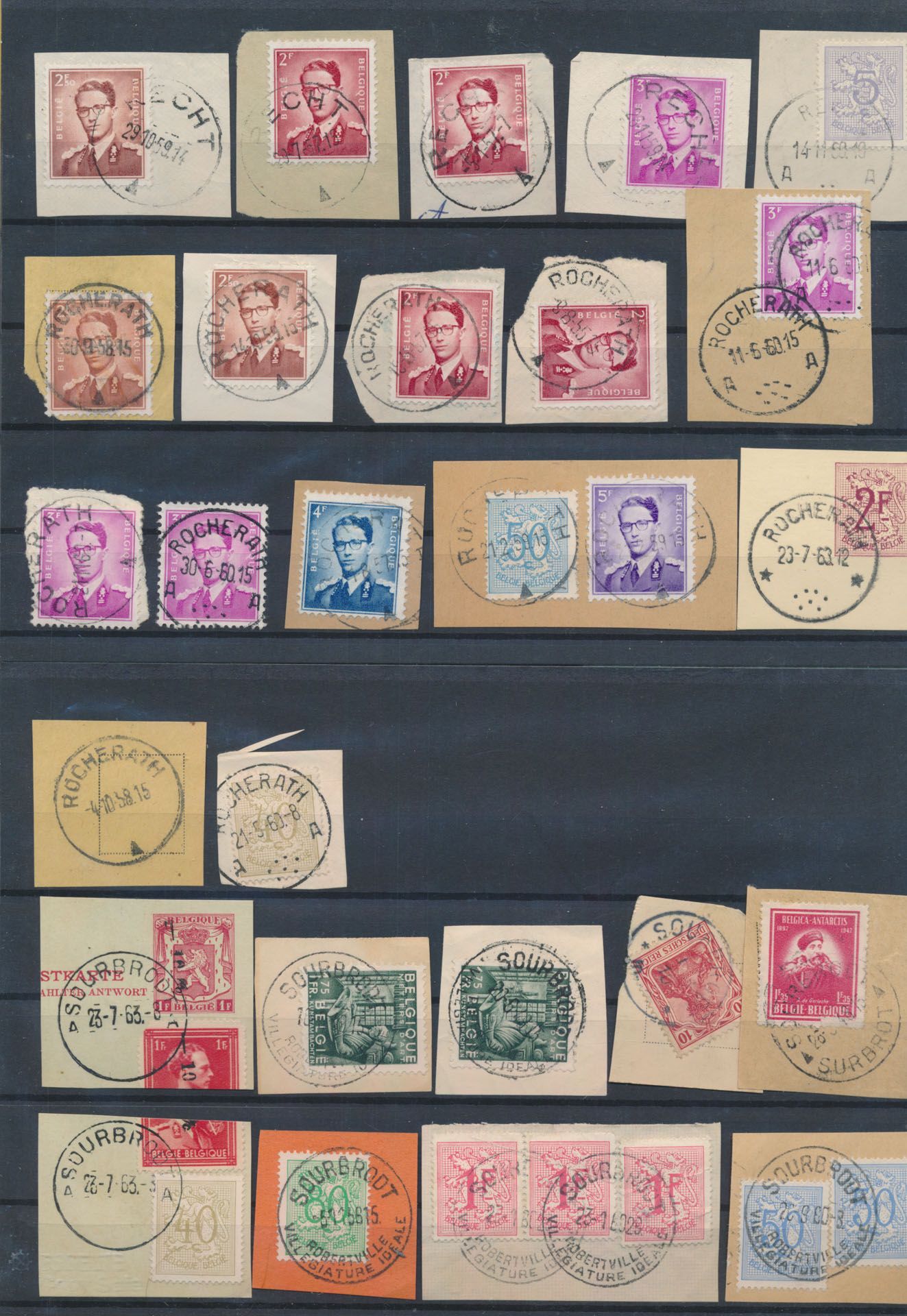 1910/1983 Oostkantons, w.o. Oudler, Recht, Rocherath, Sourbrodt, Raeren, 74 en 14 brieven, zm/m