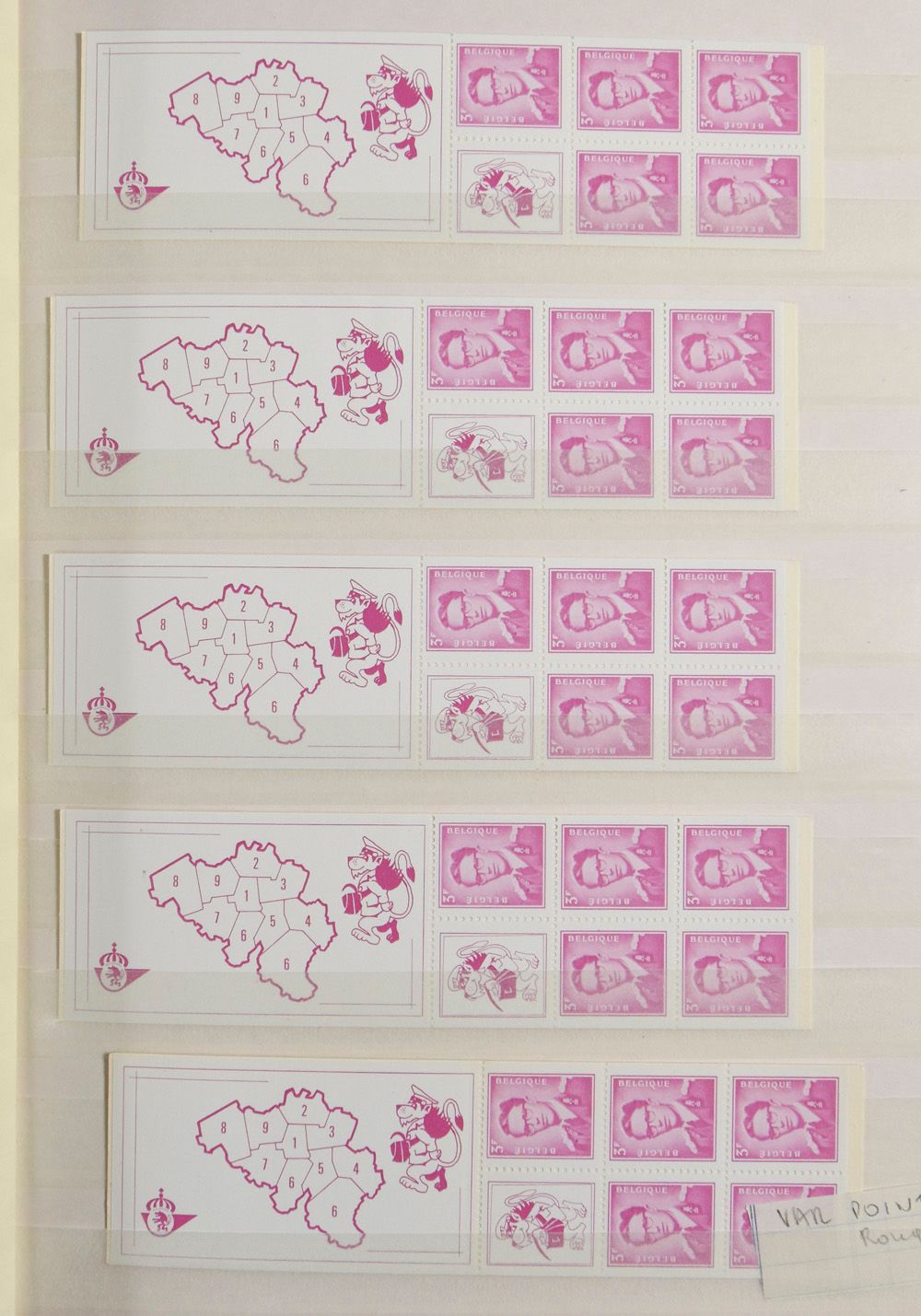 1969/1972, uitgebreide samenstelling boekjes en combinaties uit boekjes, in 2 insteekboeken, zm.