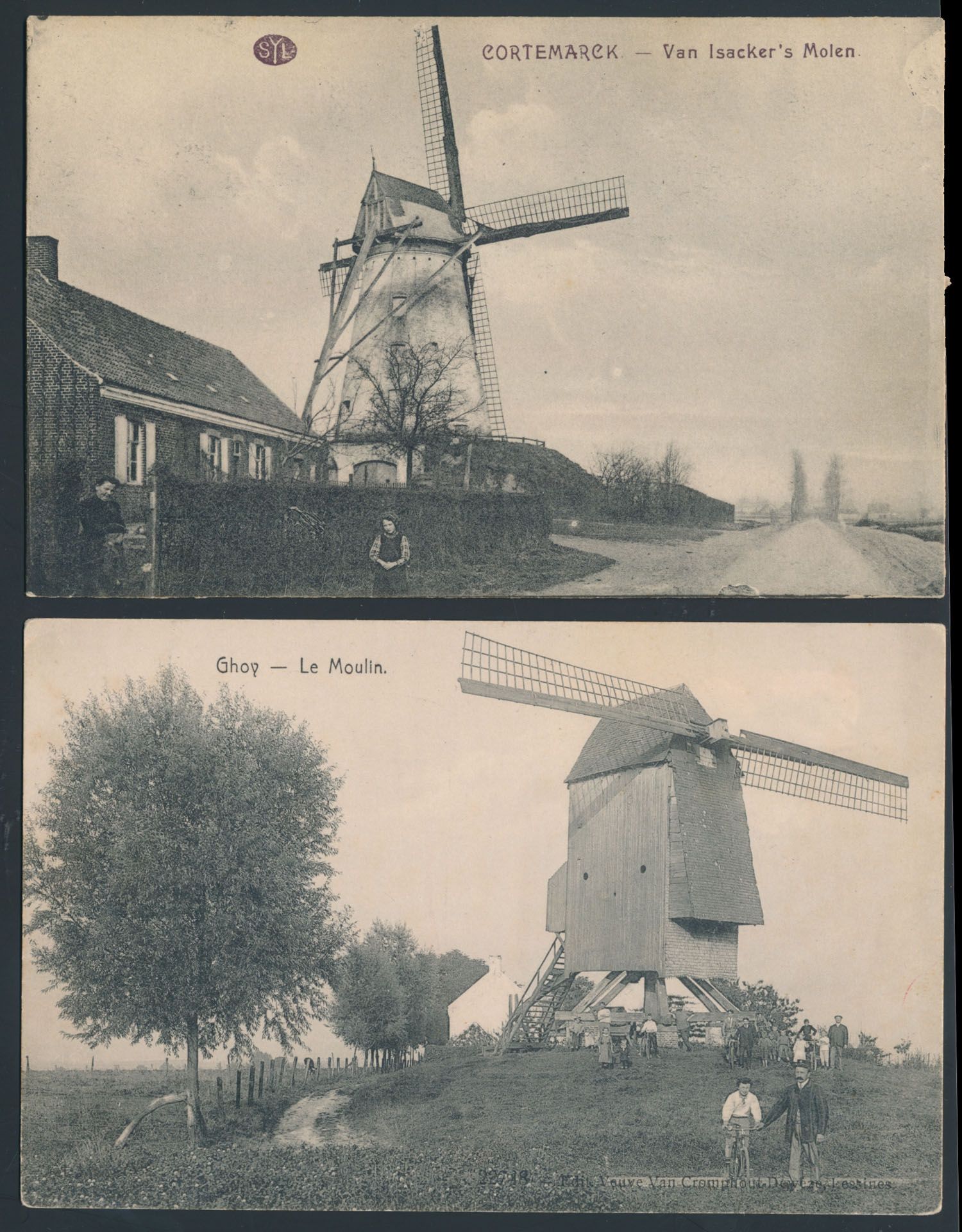 Windmolens, Ghoy en Kortemark (2 stuks)