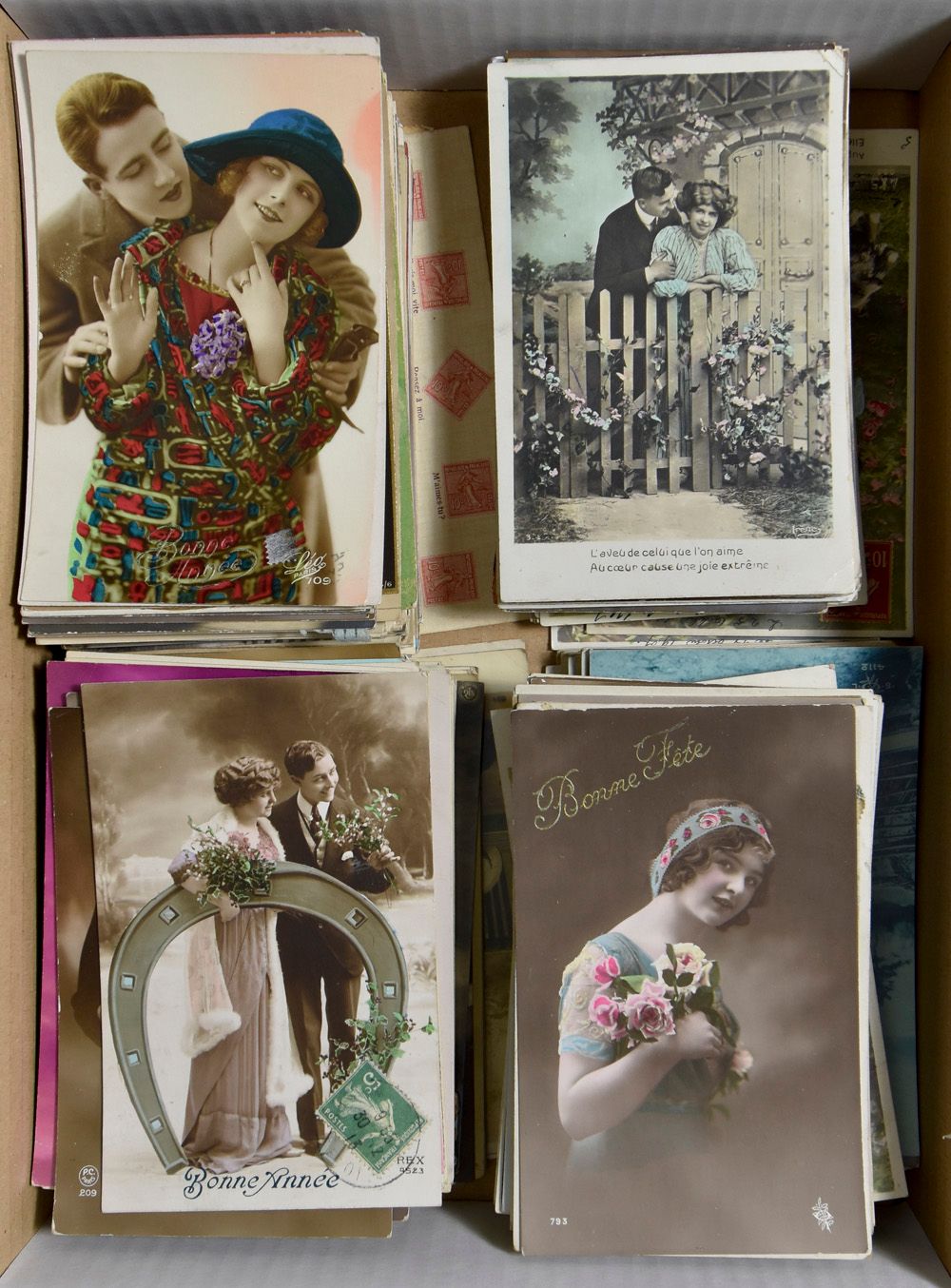 Fantasie, diverse onderwerpen, alle oudere, w.o. veel Frankrijk (225 stuks)