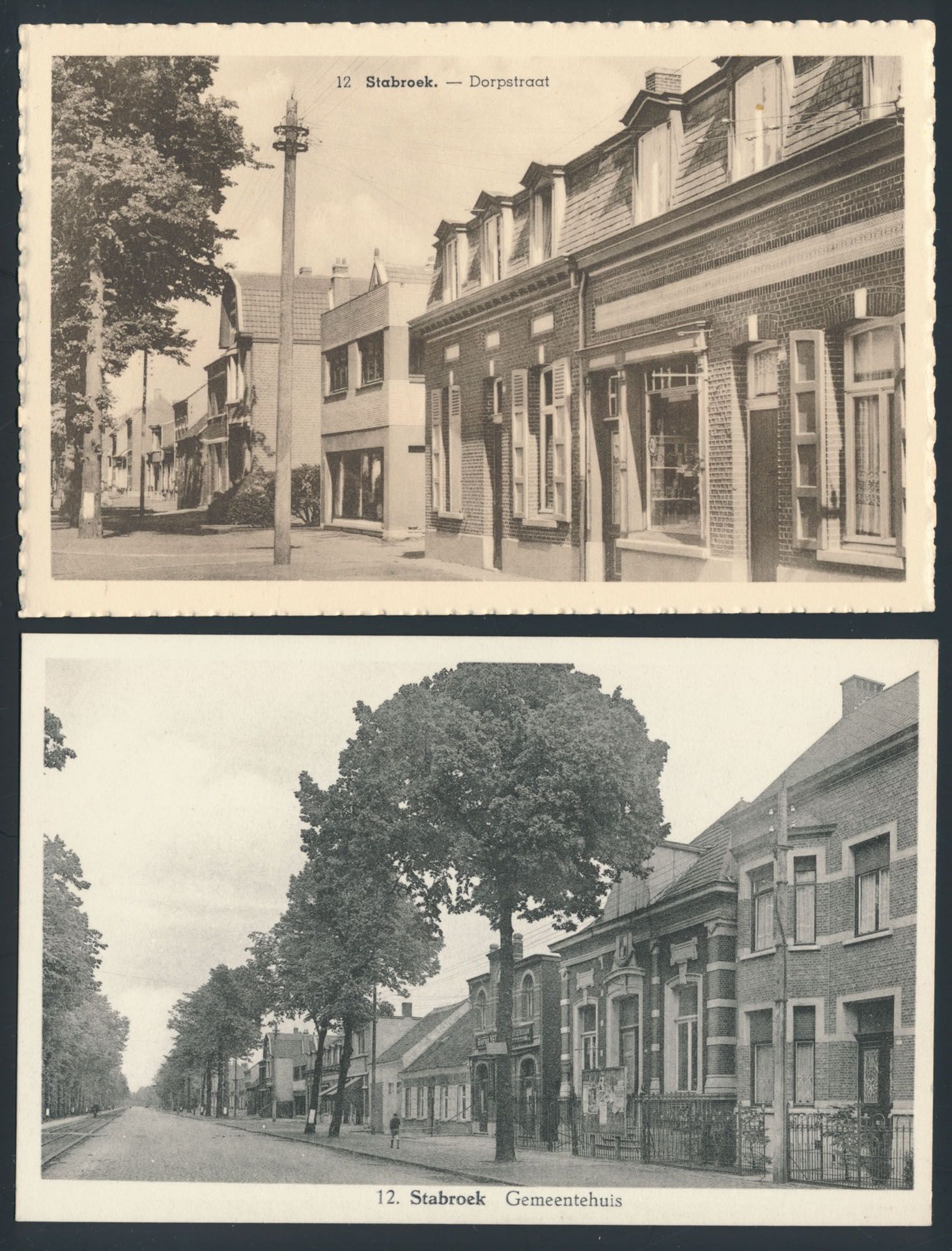 Stabroek, mooie dorpszichten, w.o. de molen, Kleine Molenweg, enz. (35 stuks)