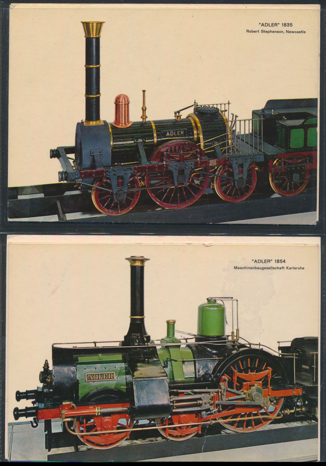 Treinen, lokomotieven, alle moderne kaarten (+/-190 stuks)