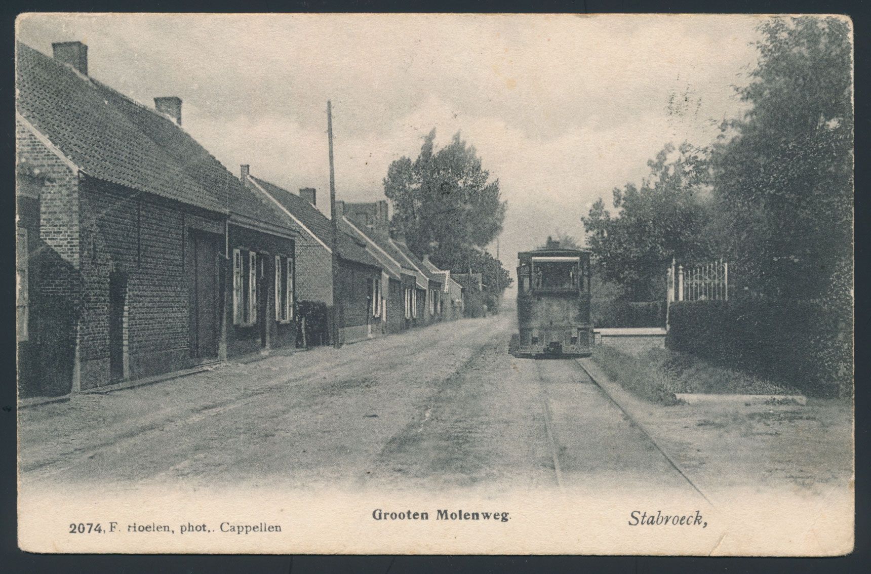 Provincie Antwerpen, Stabroek, tram op de Groten Moleweg (Hoelen n° 2074) (1 stuk)