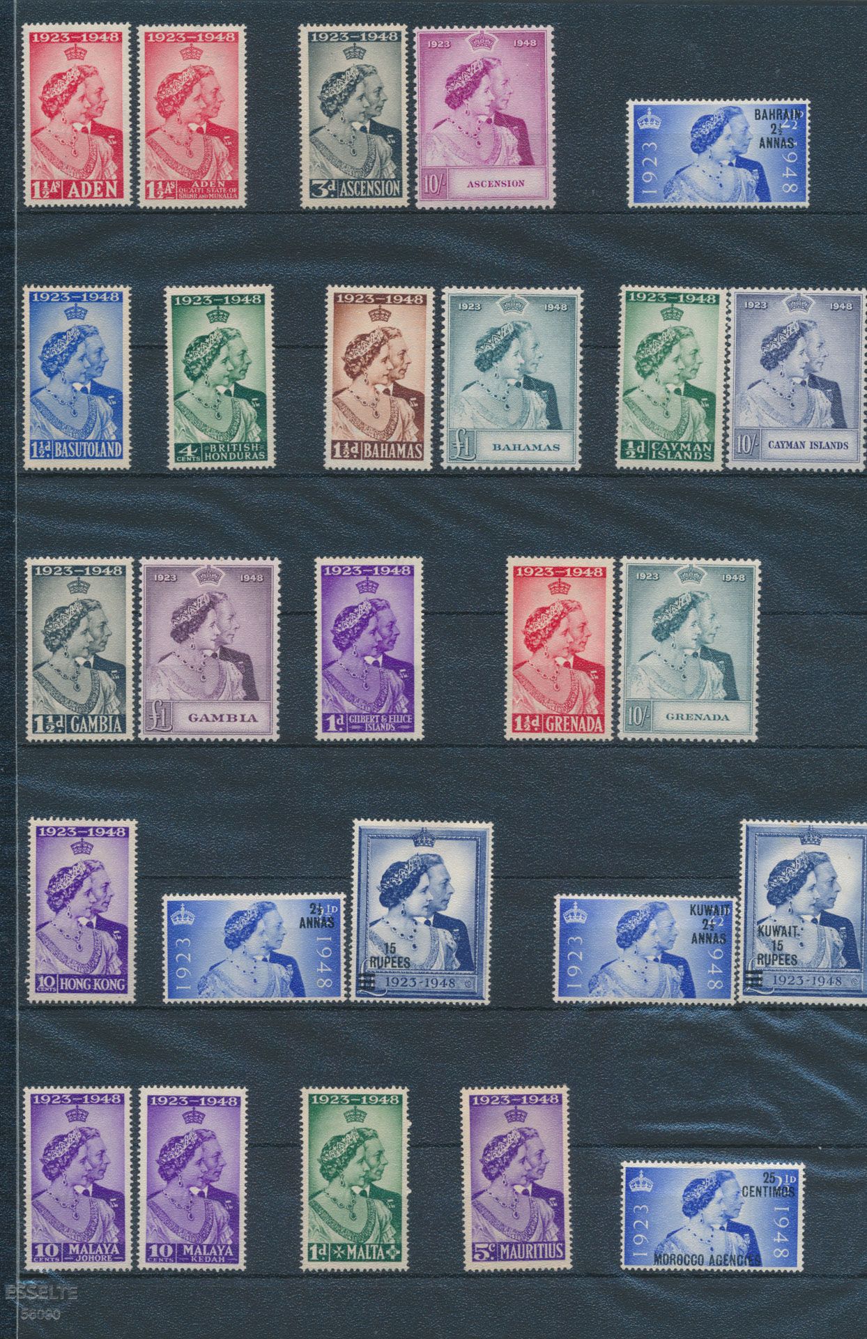Diverses compositions de timbres de meilleure qualité, dont RSW 1948, y compris Singapour * (SG £100), omnibus Churchill (18 séries), quelques spécimens sur timbres Victoria, tb/m.