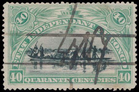 40c. Mols 1898 issue, with handwritten mark 