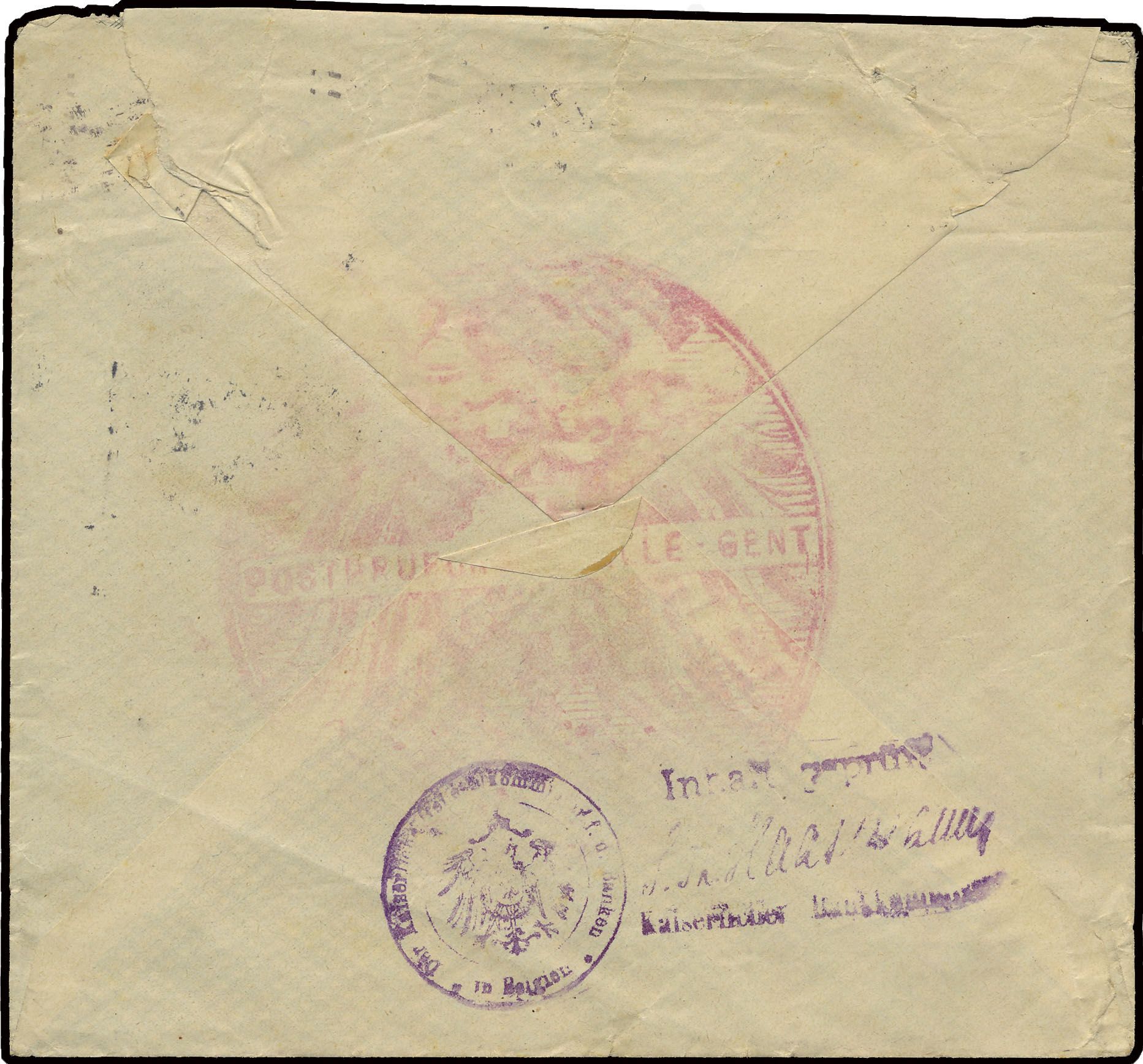 1916/1917, 6 brieven via 