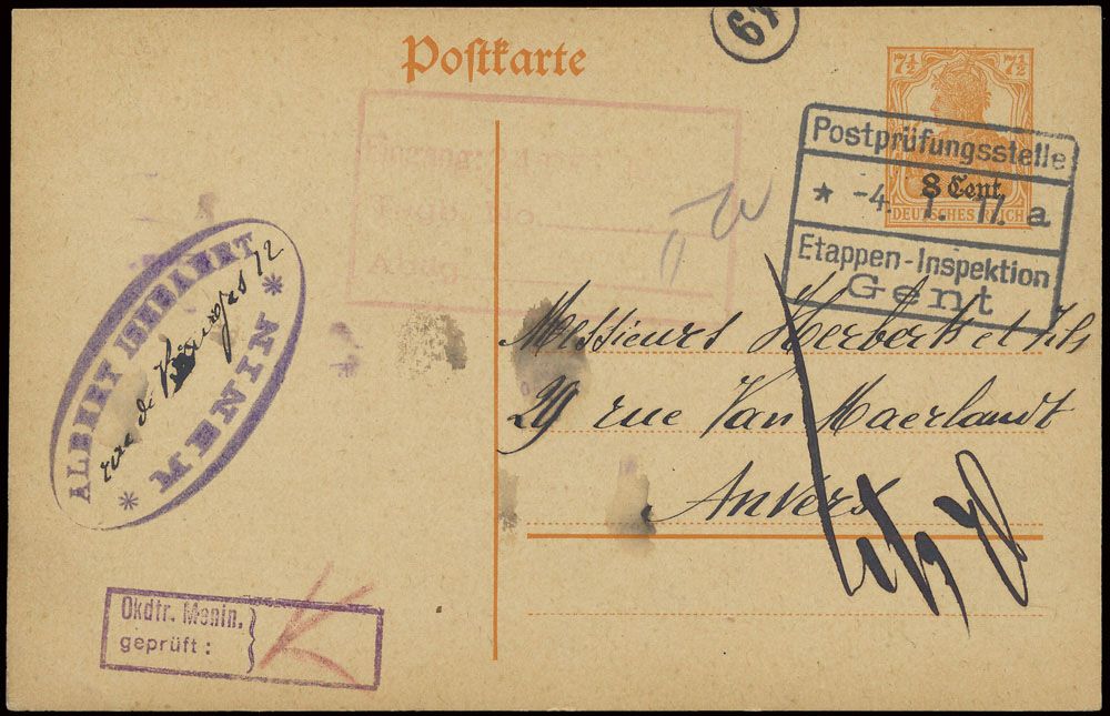1917 E.P. en C.P. (2x) van 