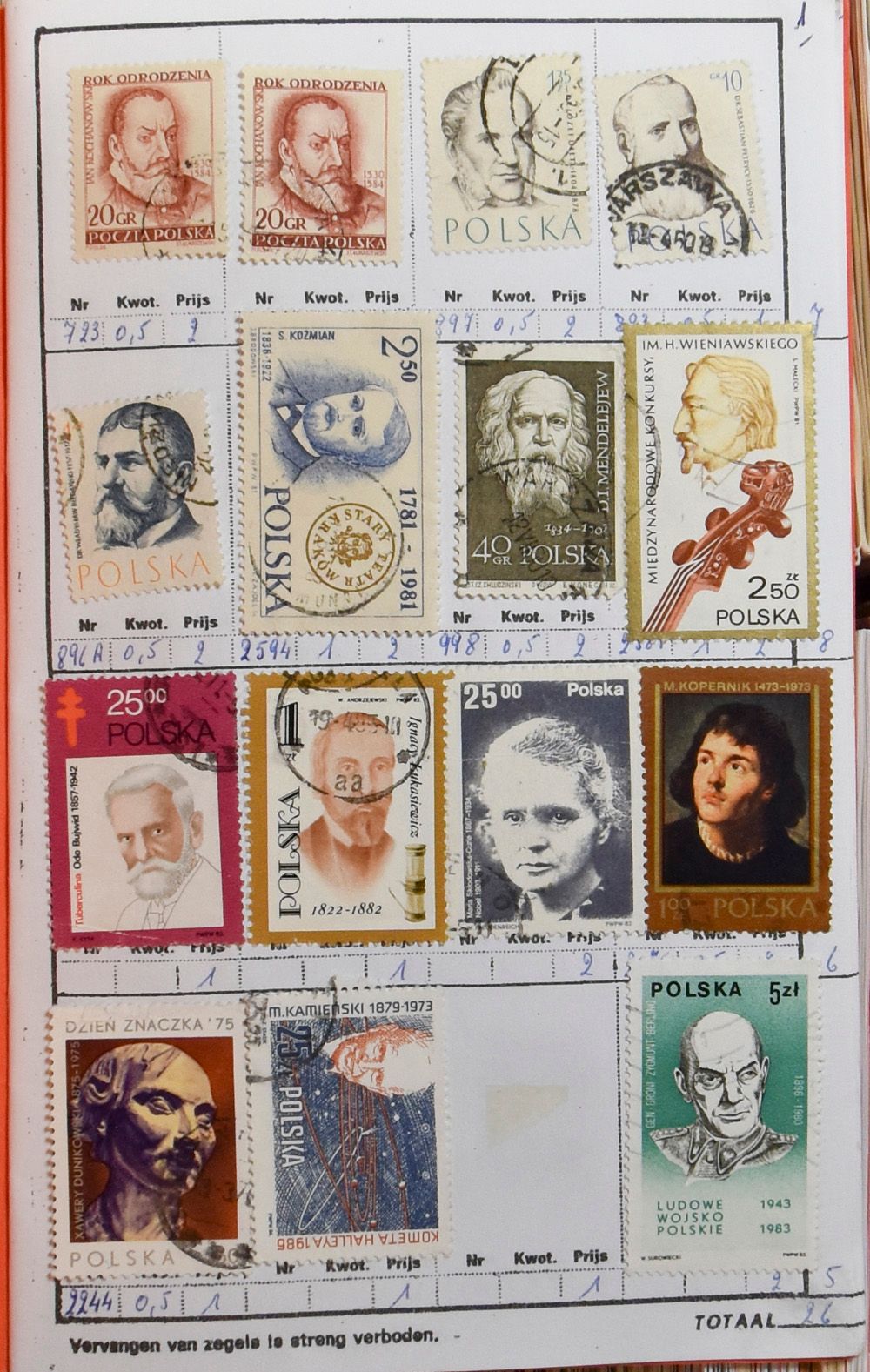 Viele Länder, Zusammenstellung in 230 Tauschheften, u.a. Jugoslawien, USA, Niederländisch, Polen, Ungarn, Ägypten, Japan, Indien, Kampuchea, französische Gebiete, Niederländisch-Ostindien, etc.... meist gestempelt, zm/m/ntz.