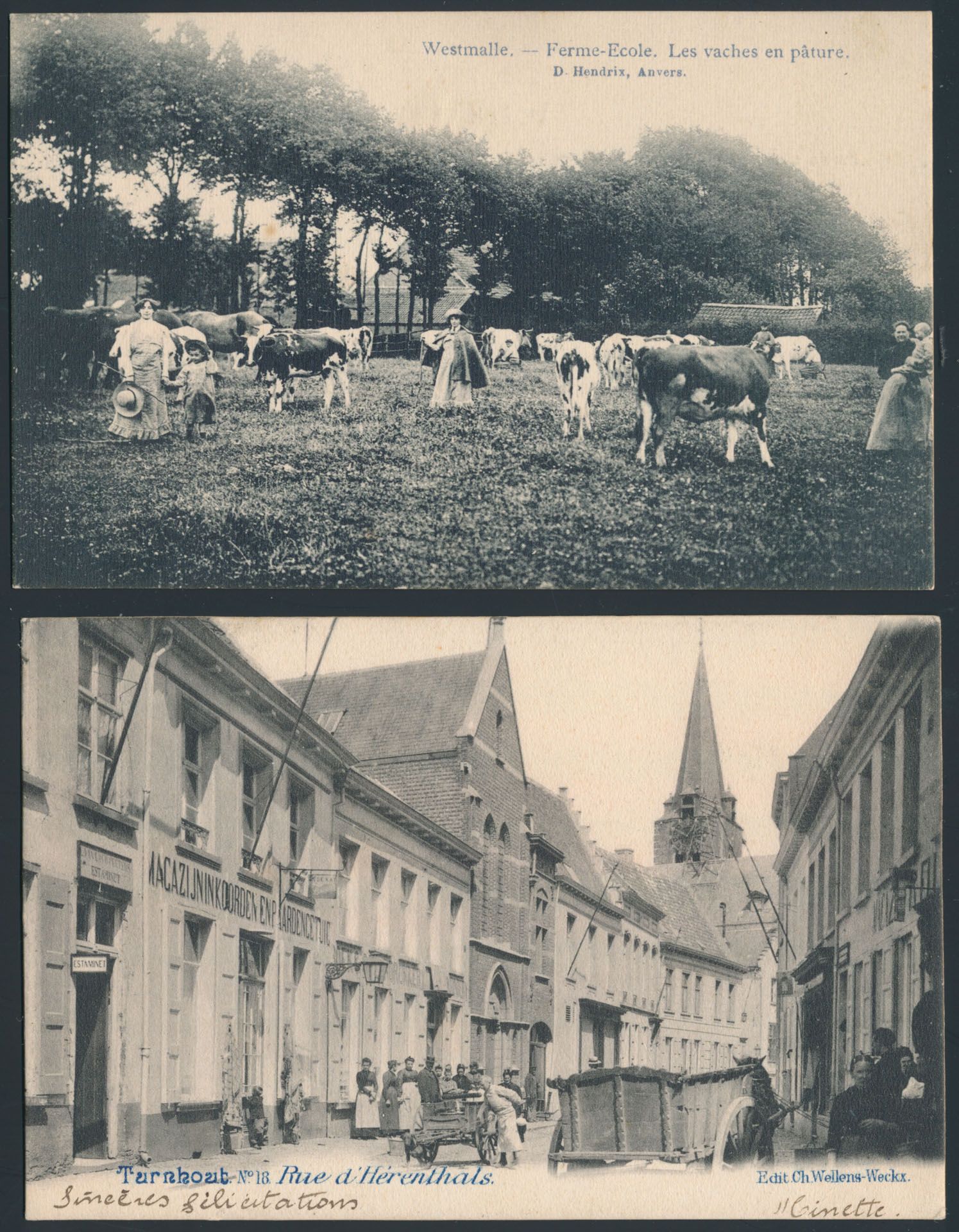 Kempen, diverse plaatsen, w.o. Merksplas, Retie, enz. (22 stuks)