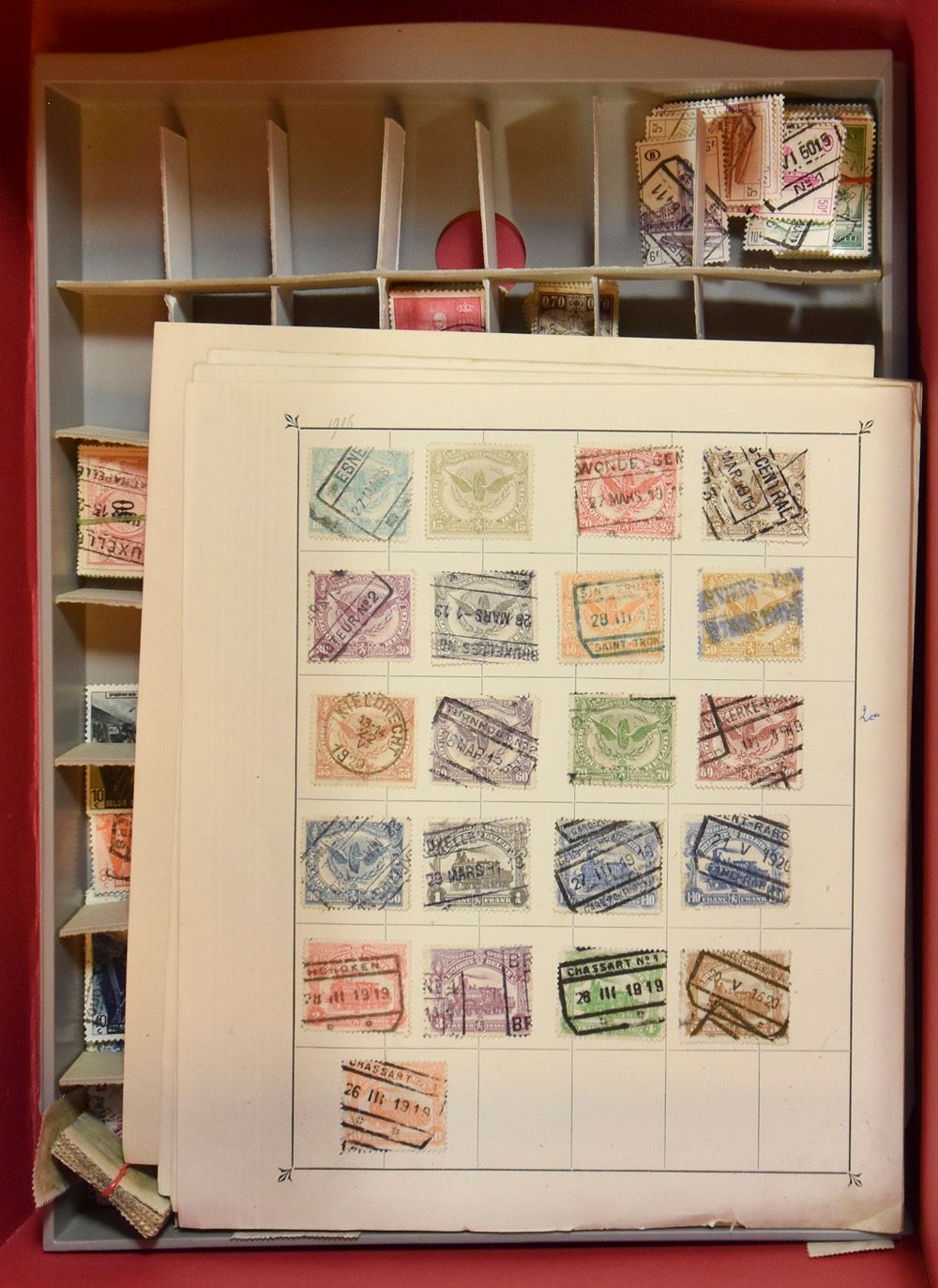 Various periods on loose sheets and some bundles (up to 1965), vf/f/to be checked.