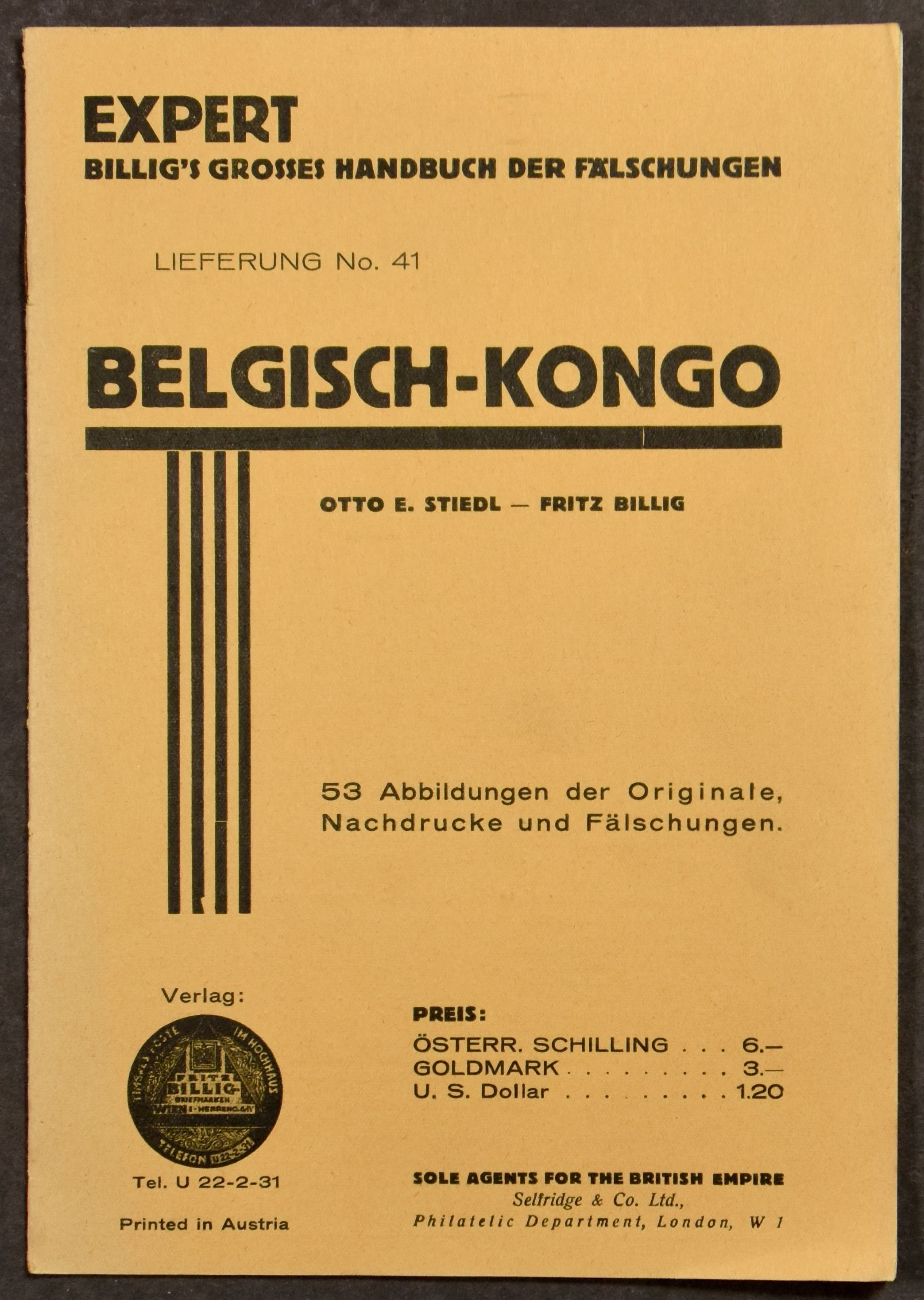 Accumulation of 4 books and booklets : Expert lieferung nr 41 