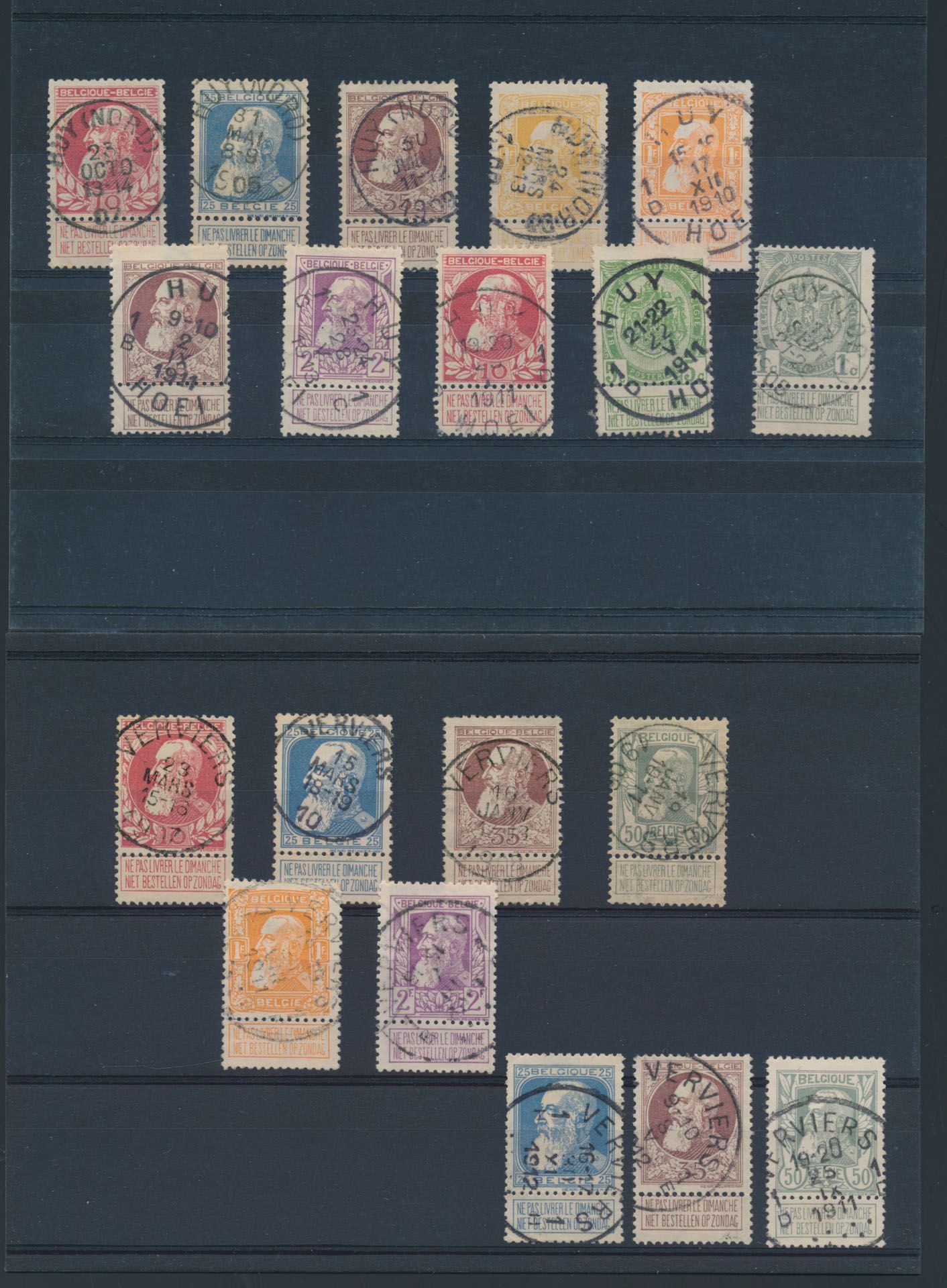 Nice accumulation with all readable cancels +/-250 stamps with many nos 79 and 80, vf (High catalogue value)