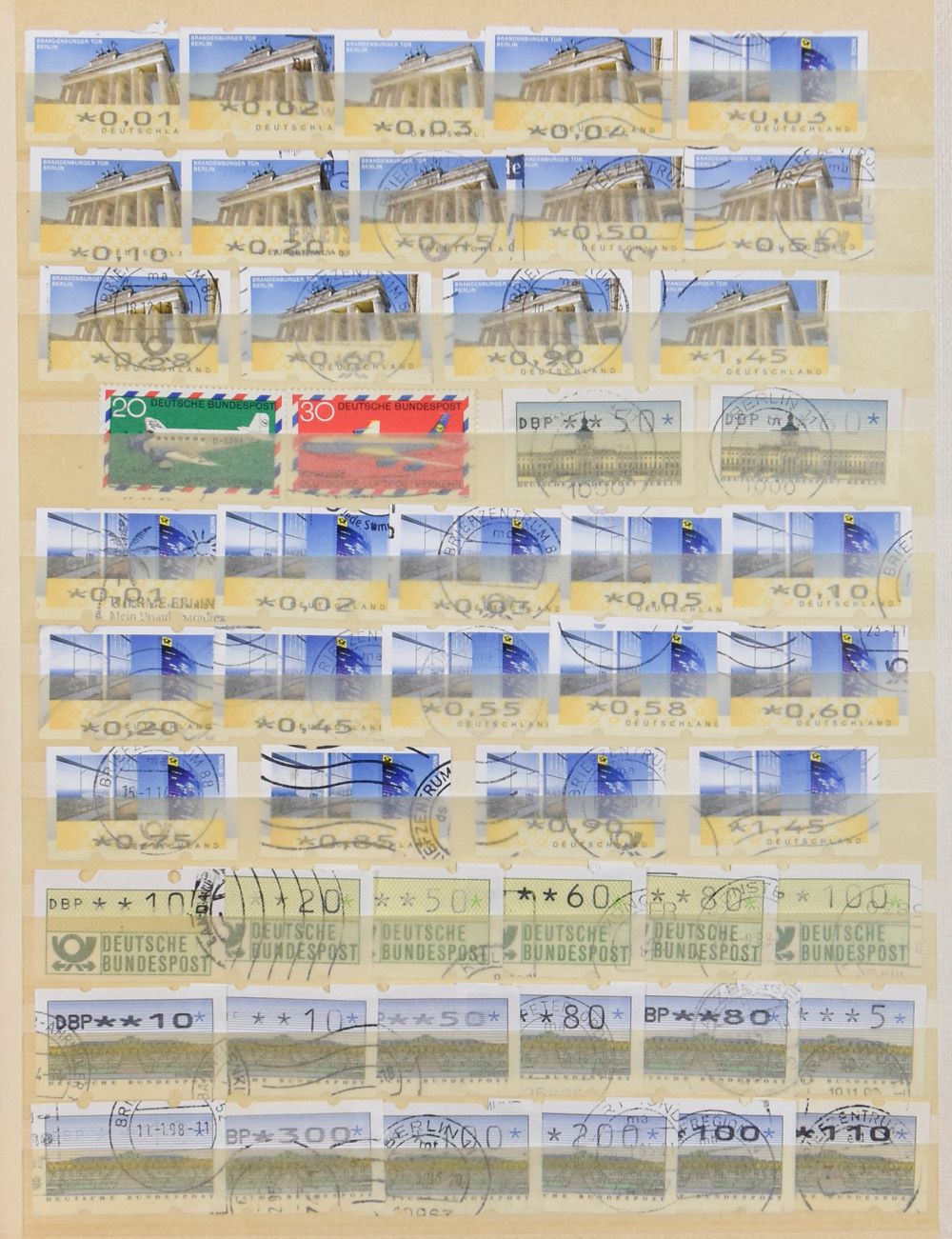 Verschiedenes in Einsteckbüchern, u. a. Israel, Belgien, moderne Postsendungen, Bündel, einwandfrei/schön/zu kontrollieren