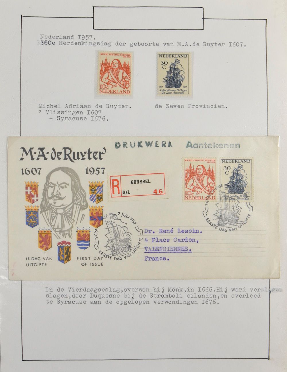 Schepen : Verzameling in album, gedocumenteerd met foto's, zichtkaarten etc.
