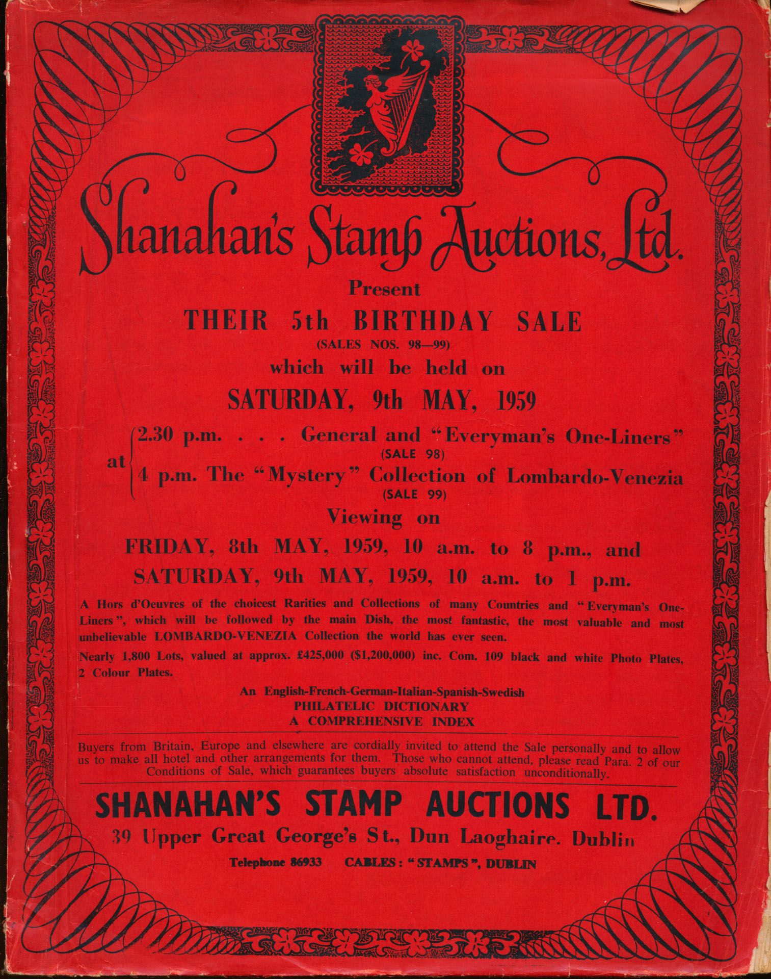 Shanahan's Stamp Auctions, Ltd., 