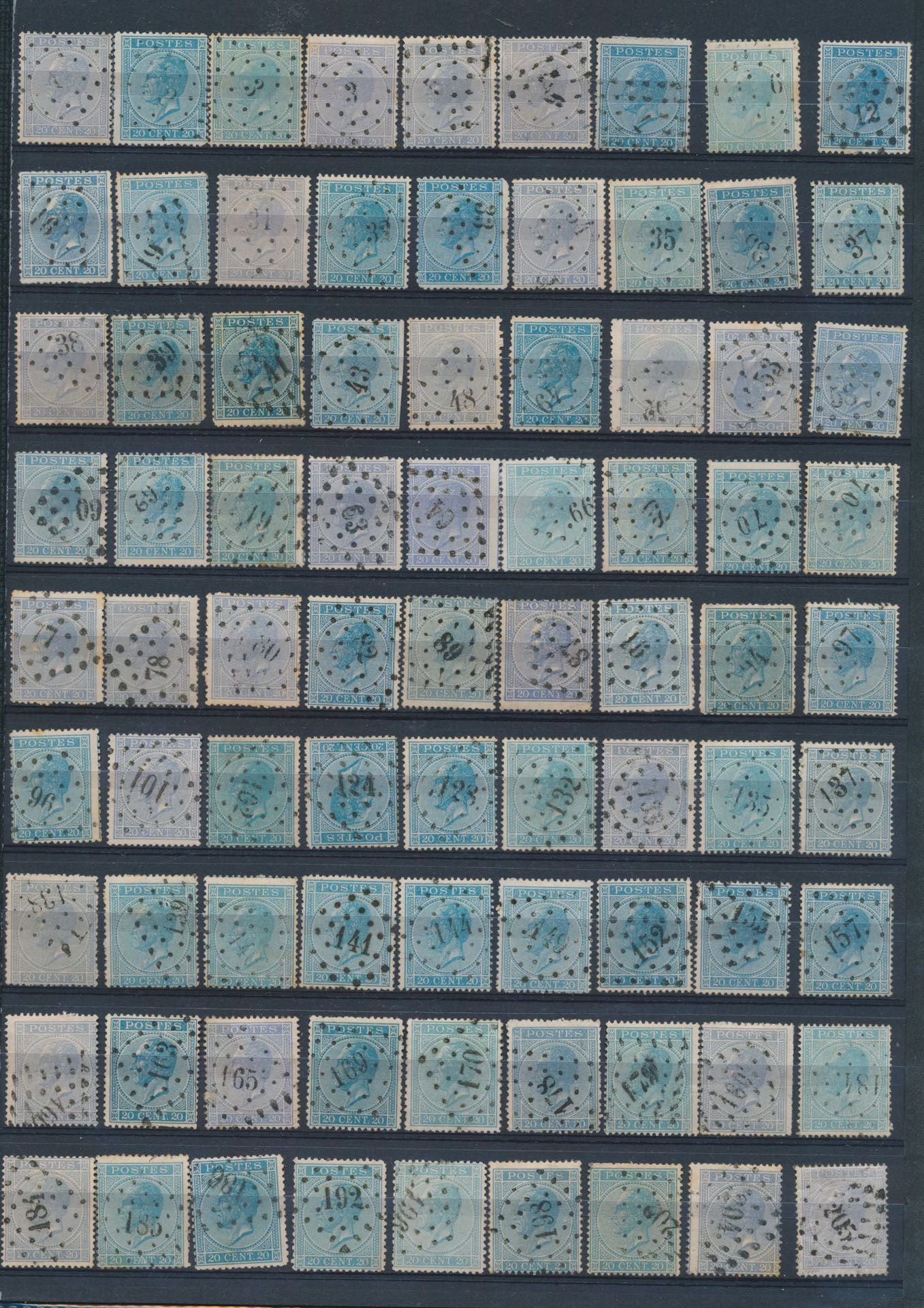 No. 18, collection of 147 stamps, no duplicates, with some stamps with COBA from the 20 euro mark onwards, nice lot to improve your collection, vf/f/to be checked