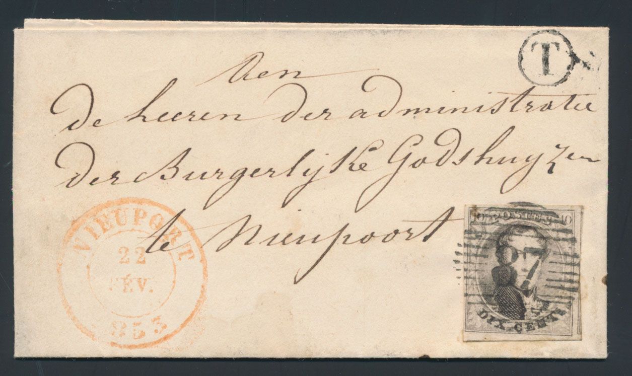 1850/1981 Nieuwpoort, verzameling, 26 brieven, waaronder N° 5 (licht ingesneden boven) op brief, +20 tal postkaarten en enkele FDC's. Mooie kleine collectie, zm/m