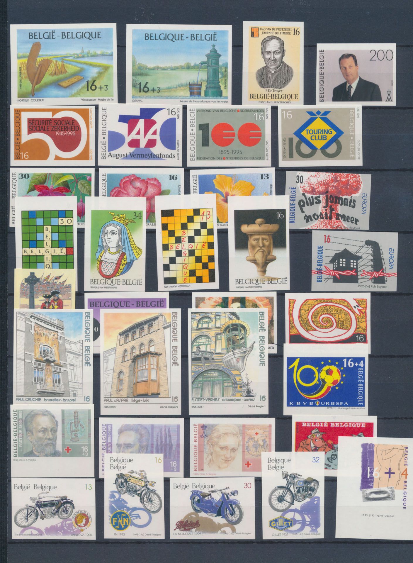 1995 volledig  (met boekje en blok), zm (OBP €970)