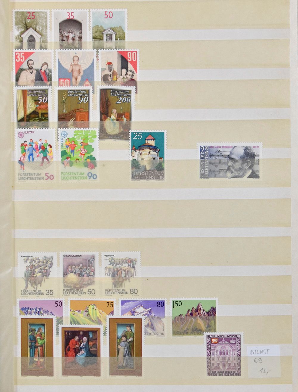 Diverses in Einsteckbüchern etc., u.a. Skandinavien, Rumänien, Deutschland (u.a. Infla mit Bogenrand), Bulgarien klassisch, Deutschland ETBs, zm/m/ntz.