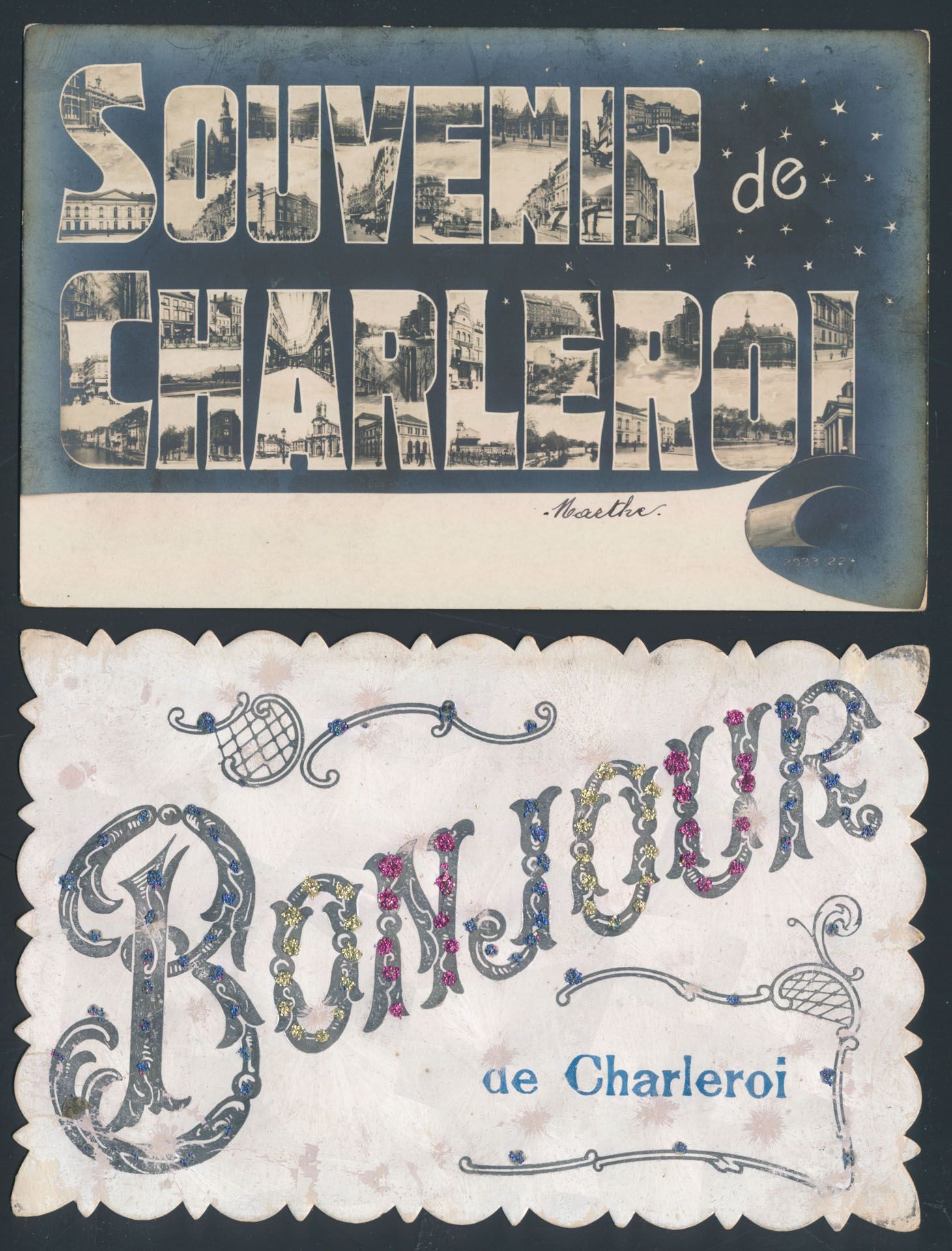 Charleroi, vues diverses (12 pièces)
