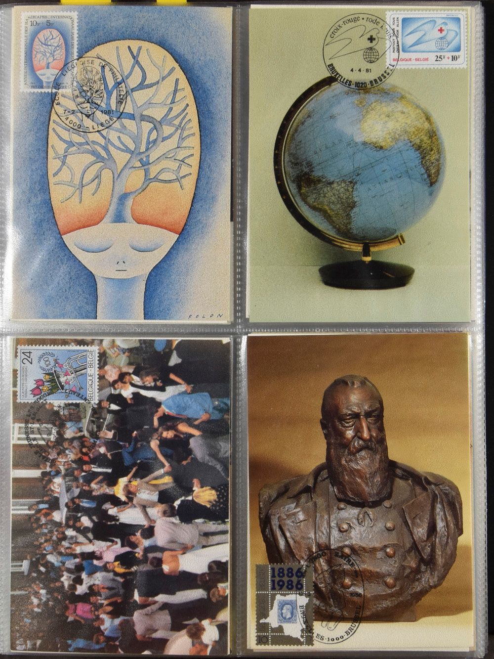 1895/1999 Samenstelling +/-400 poststukken, w.o. MK, BK, PWST, ook wat thema en buitenland in ringalbum, zm 