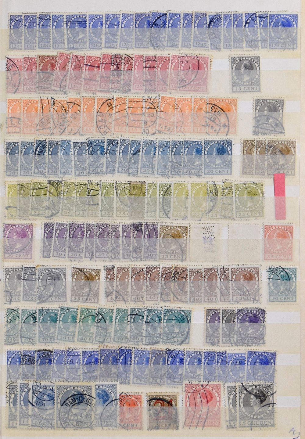 Classeur comprenant une série des années 1930 (ANVV et al.), En Face à 75c. **, ITEP, Loi des pauvres (rouille), zm/m/ntz